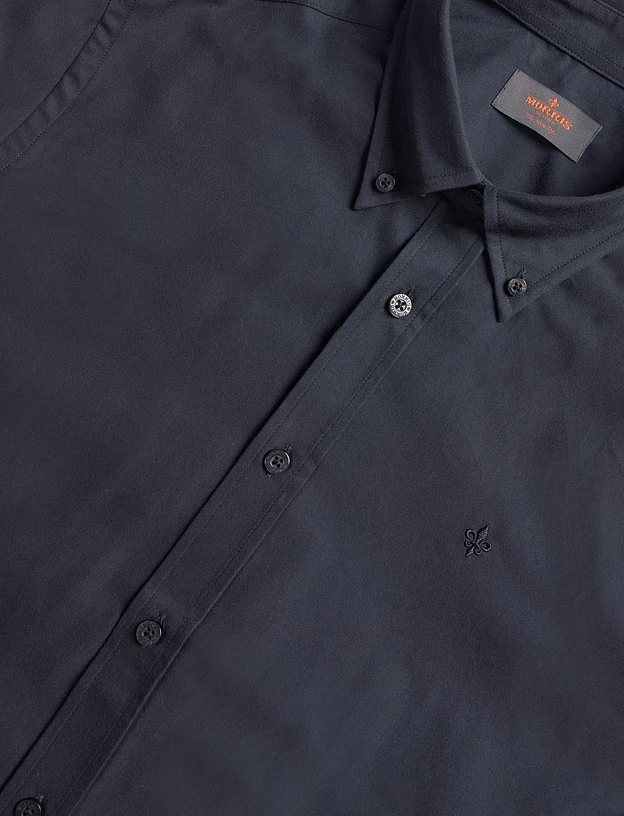 Morris - Morris BD Twill Shirt-Slim Fit - casual skjorter - blue - 2