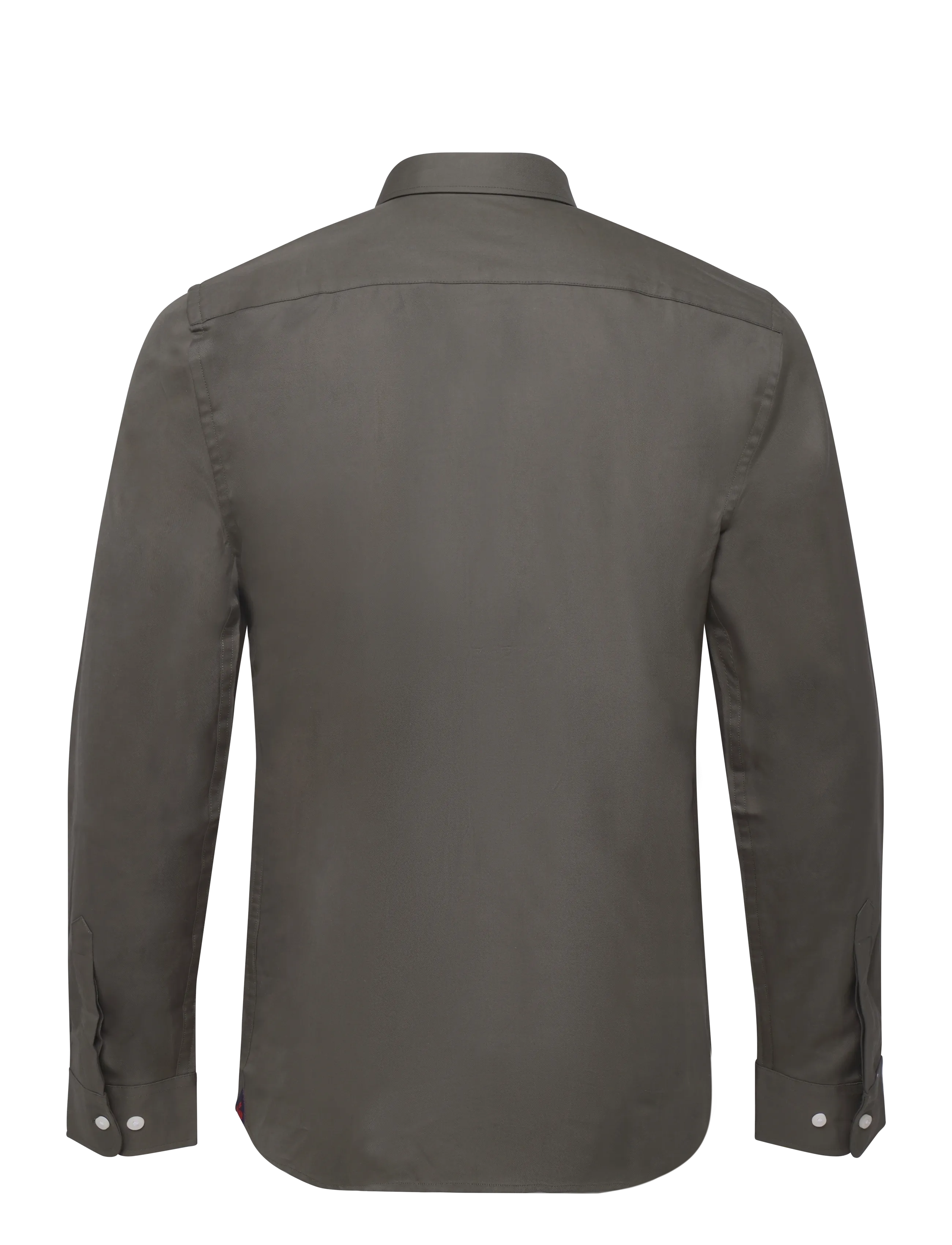 Morris - Morris BD Twill Shirt-Slim Fit - freizeithemden - olive - 1