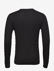Morris - Merino Cable Oneck - basic shirts - black - 1