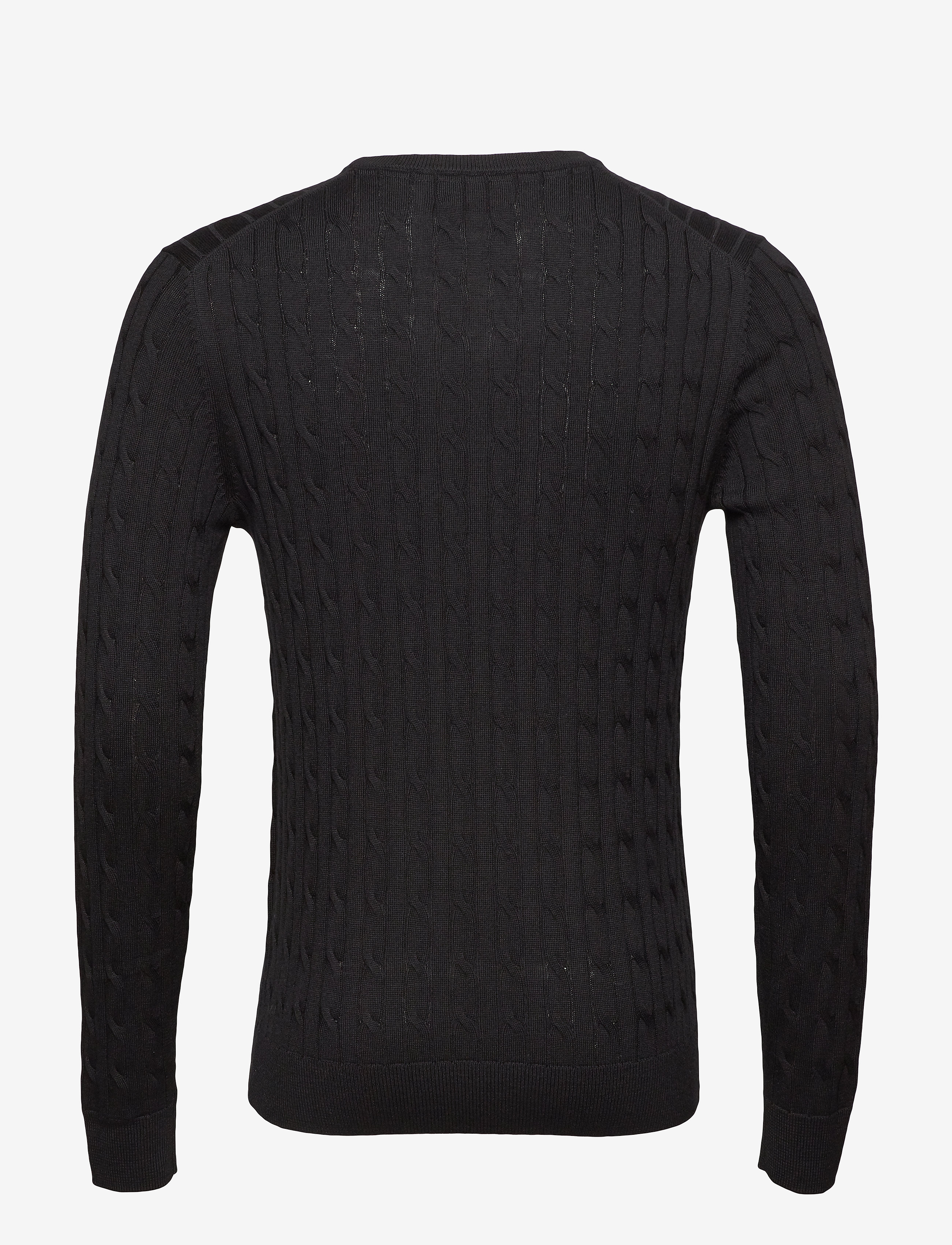 Morris - Merino Cable Oneck - black - 1