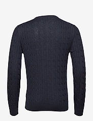 Morris - Merino Cable Oneck - basic shirts - navy - 1