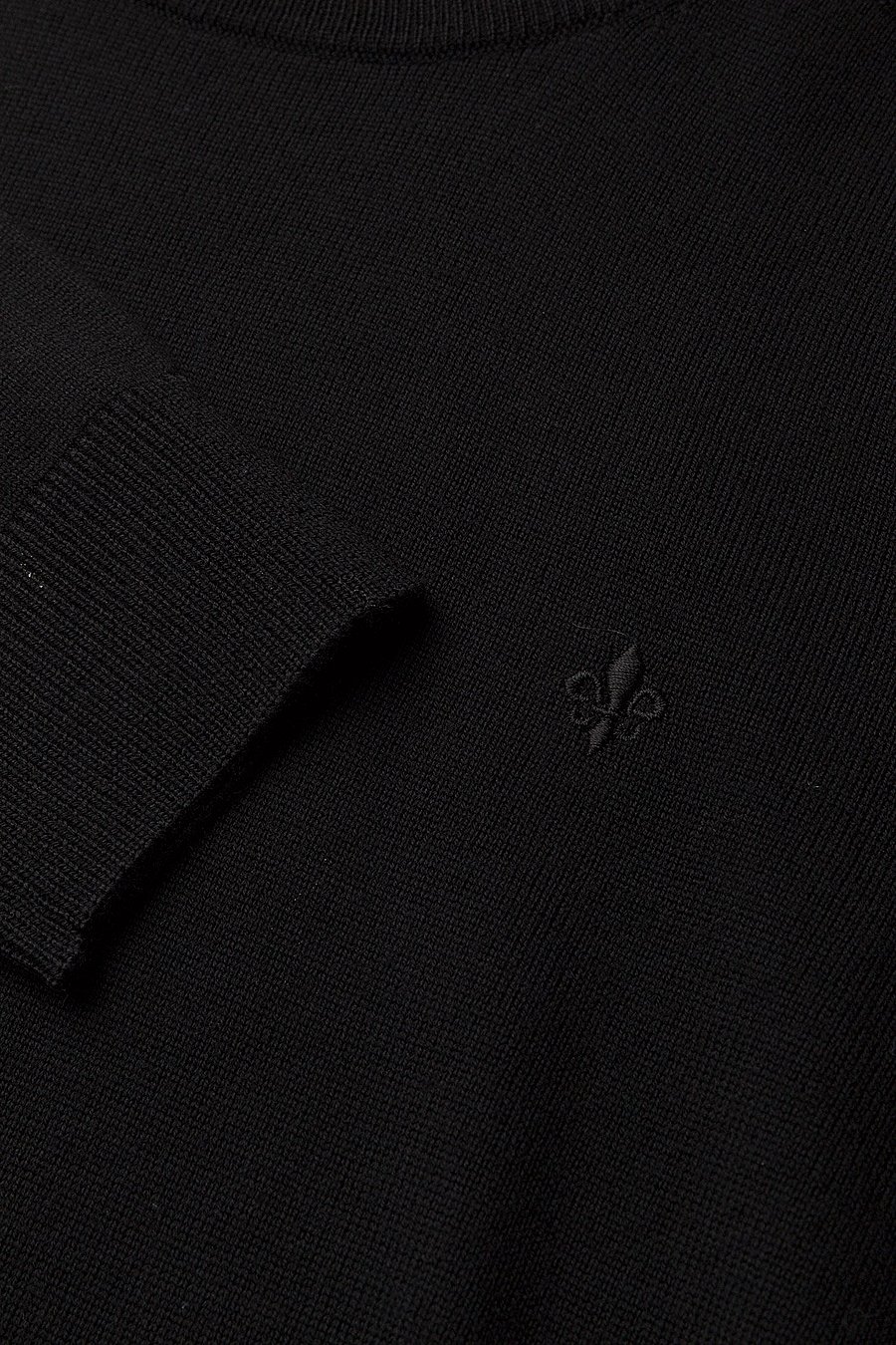 Morris - Merino Oneck - round necks - black - 2