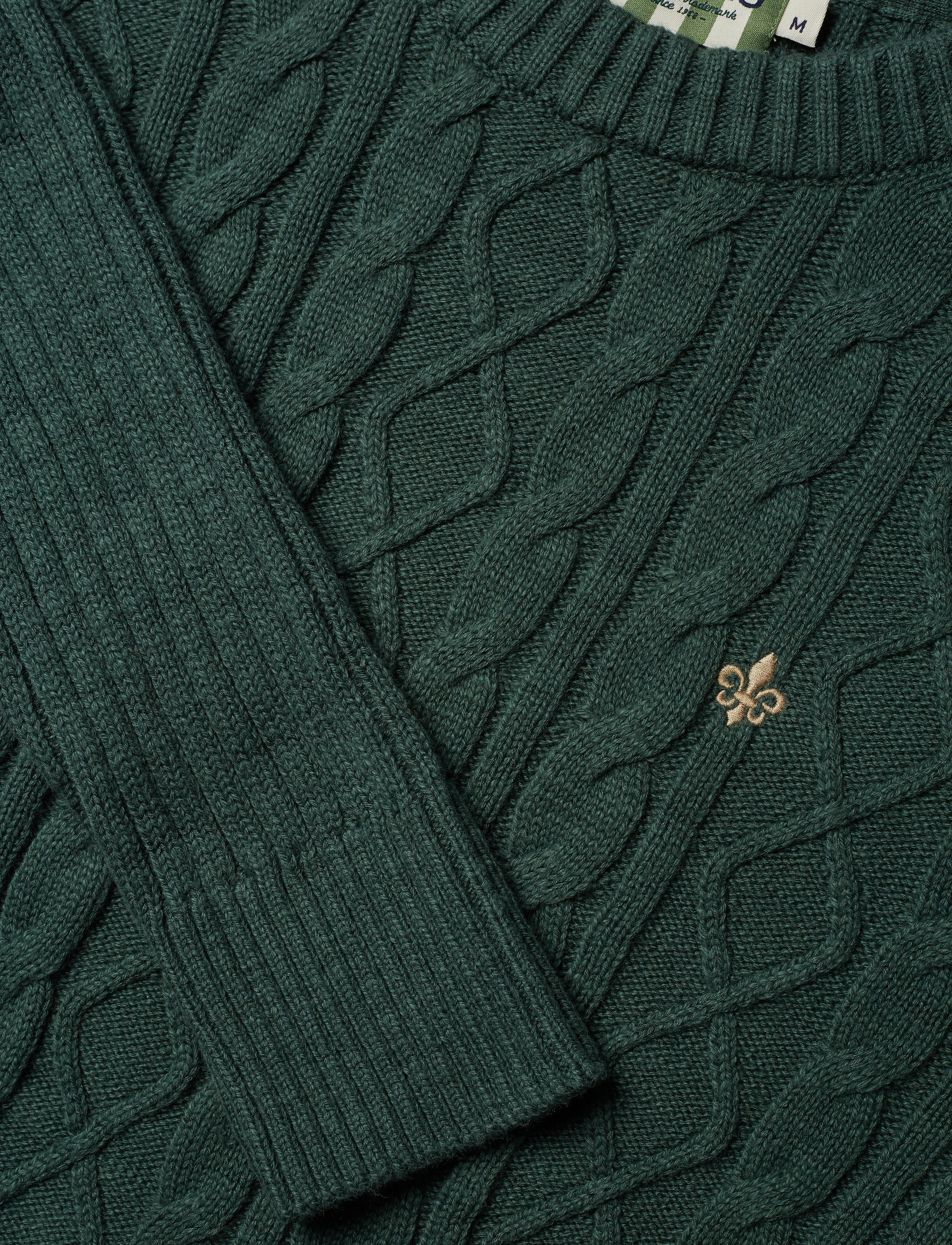 Morris - Doyle Cable Oneck - green - 2