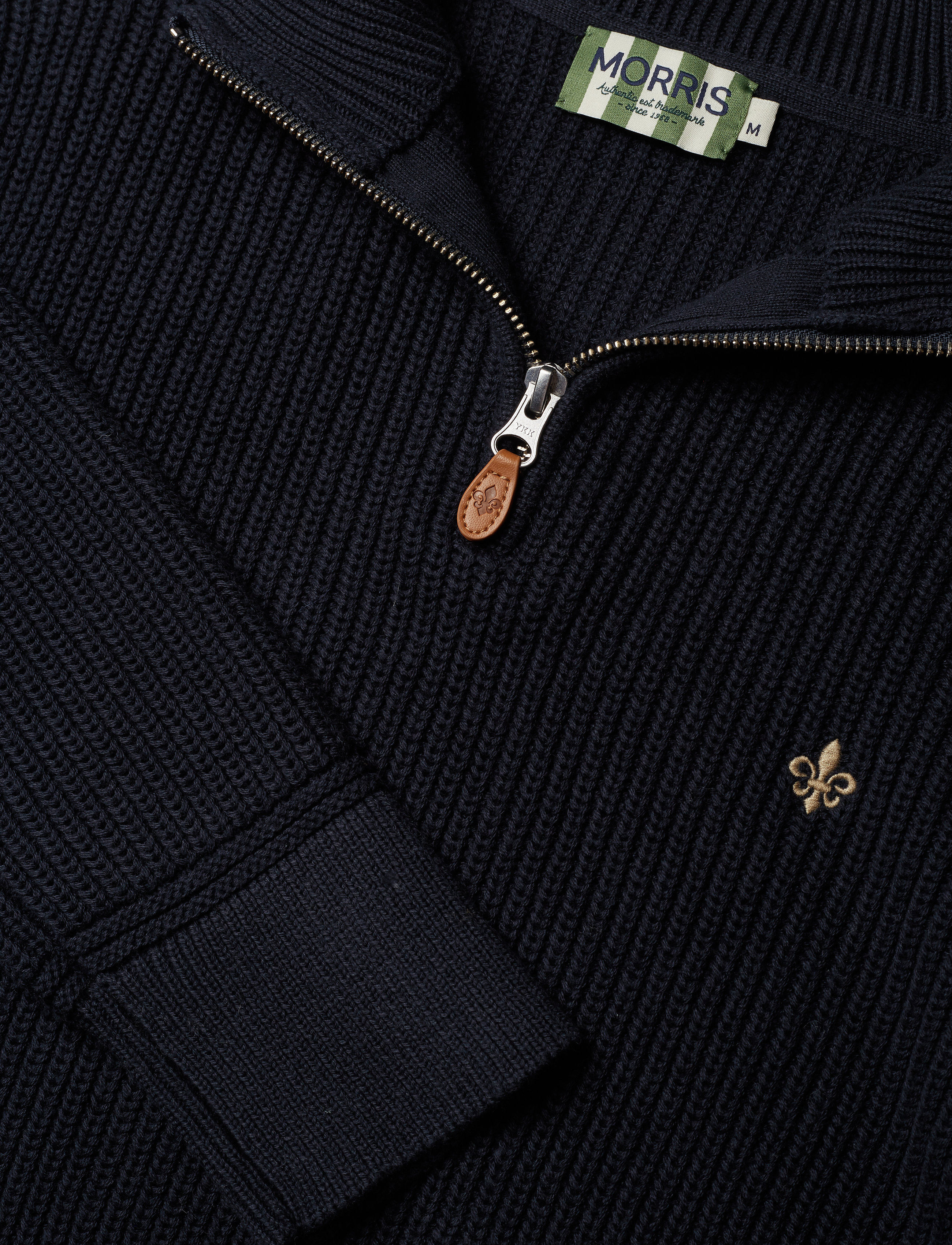 Morris - Alain Half Zip - old blue - 2