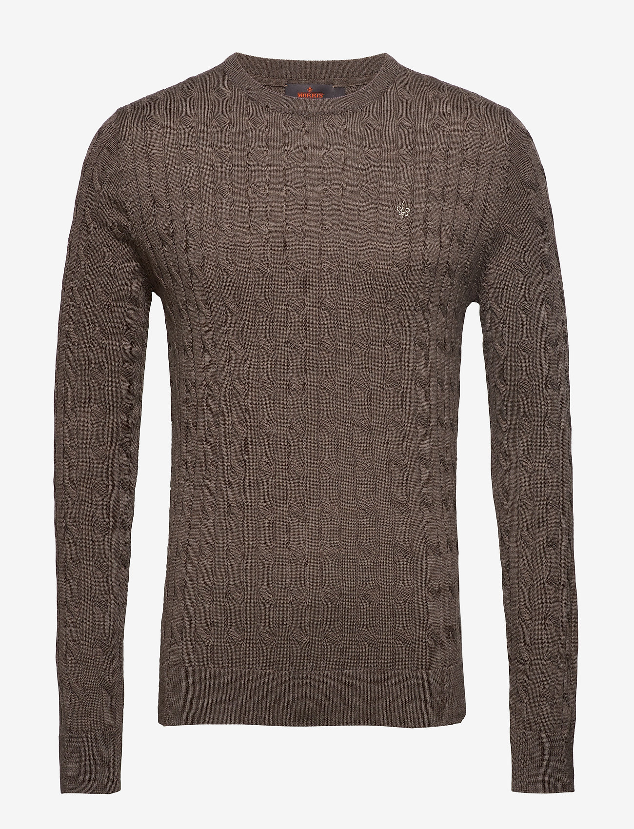 Morris - Merino Cable Oneck - brown - 0