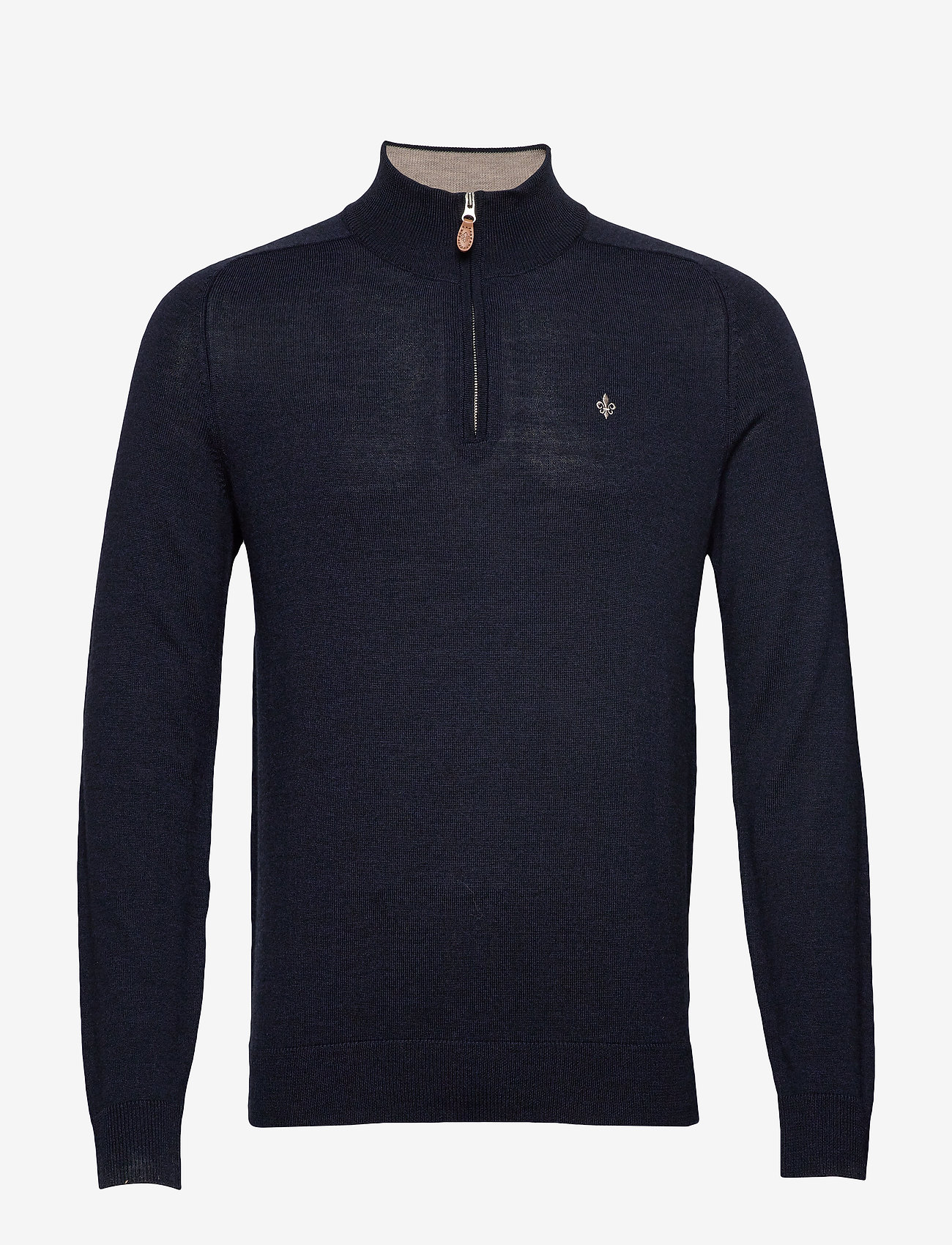 Morris - Merino John Zip - navy - 0