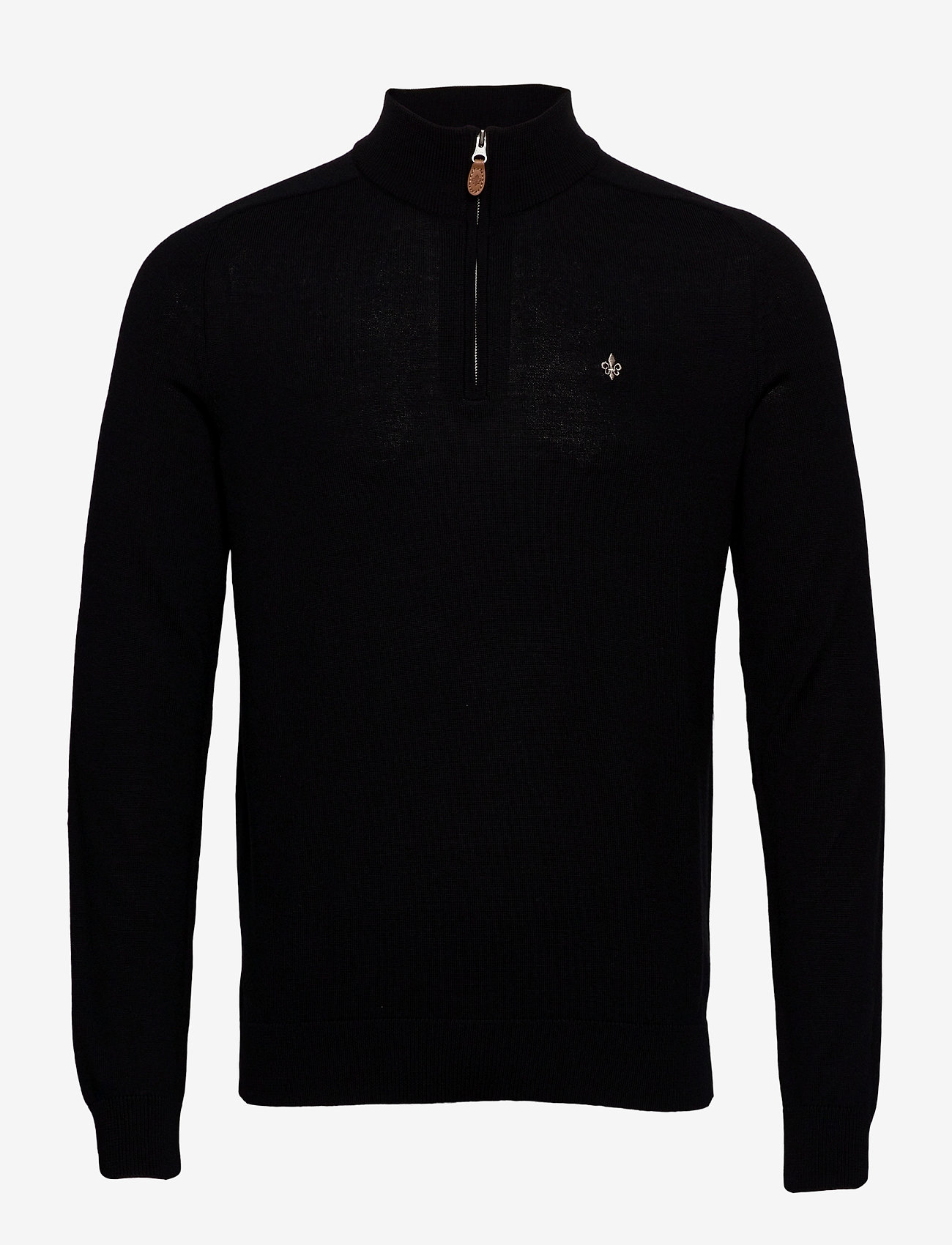 Merino John Zip - BLACK