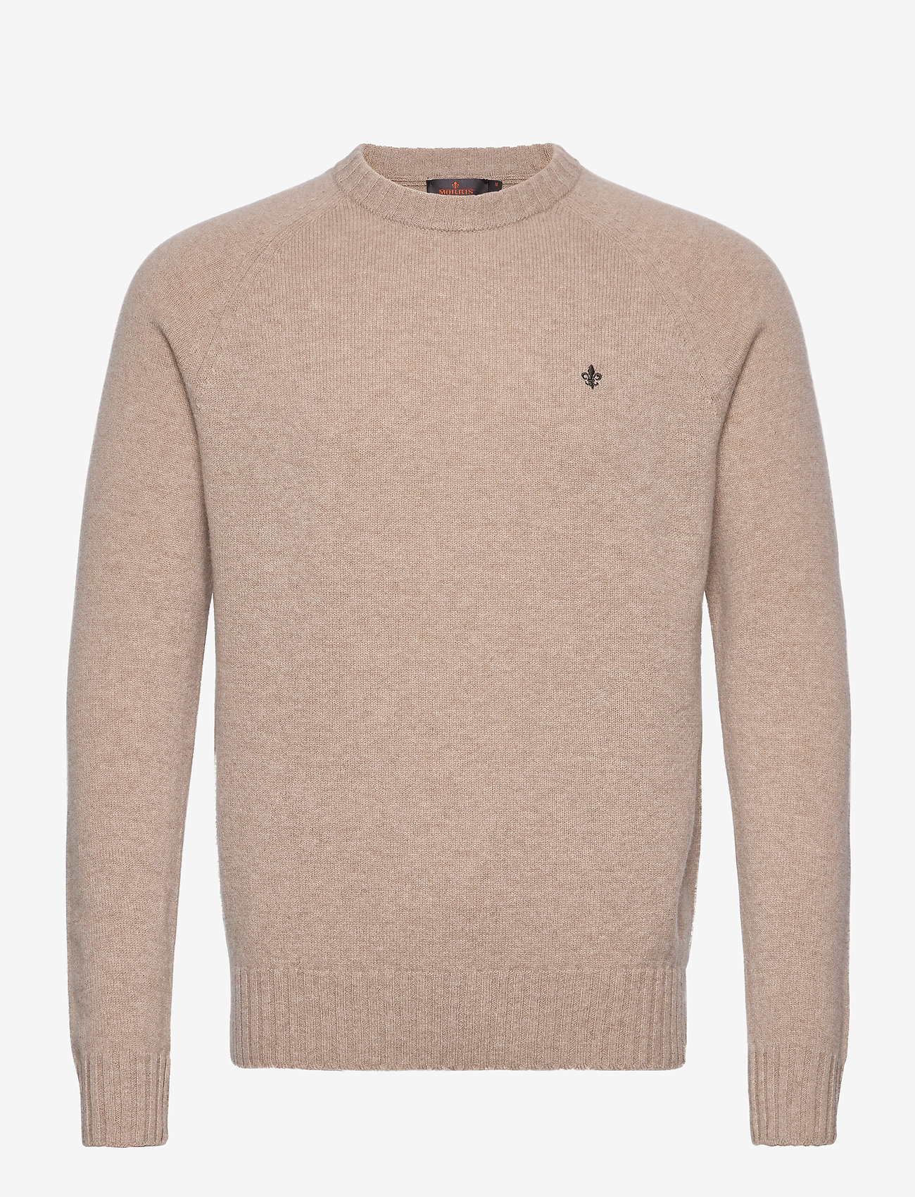 Morris - Lambswool Oneck - khaki - 0