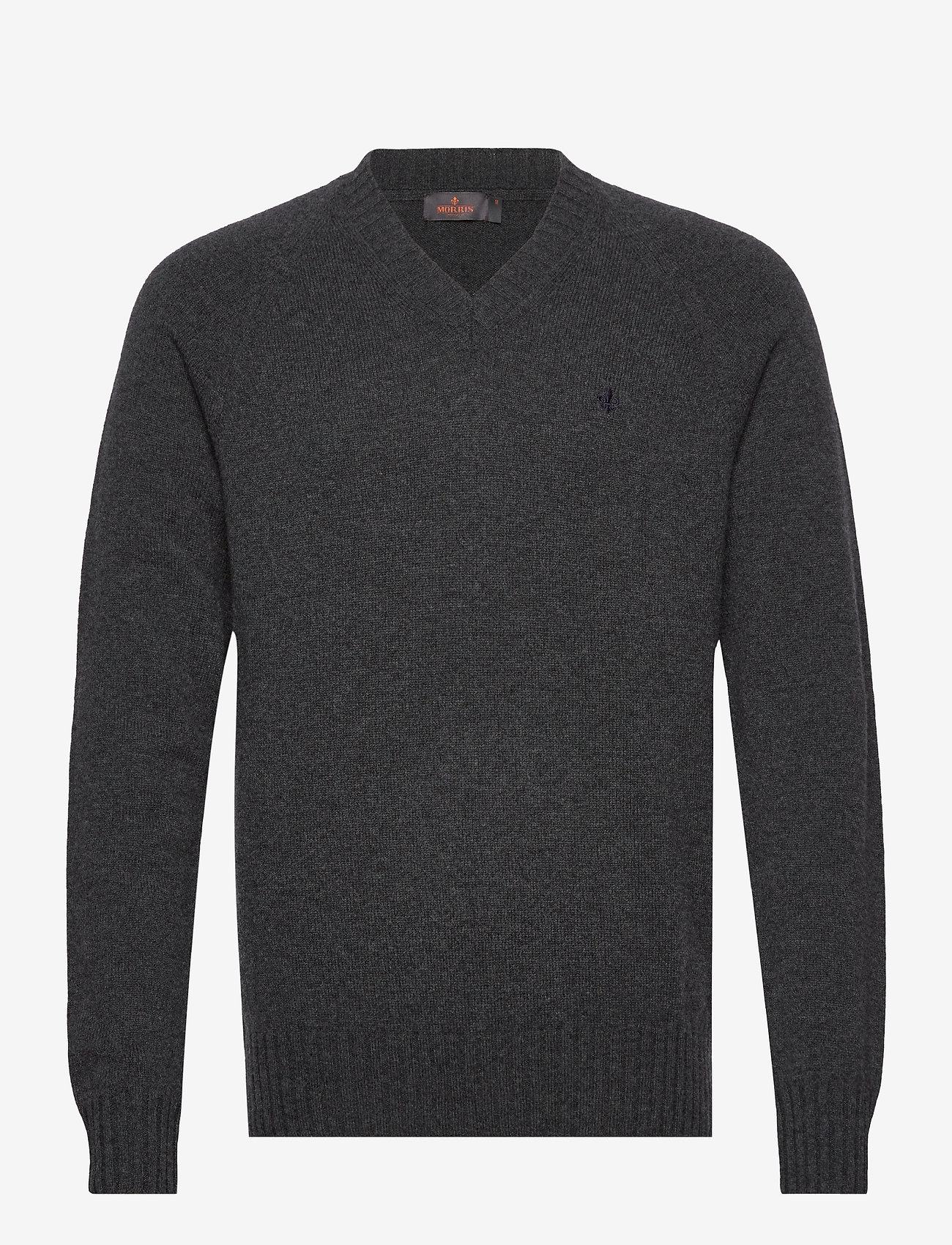 Morris - Lambswool Vneck - grey - 0