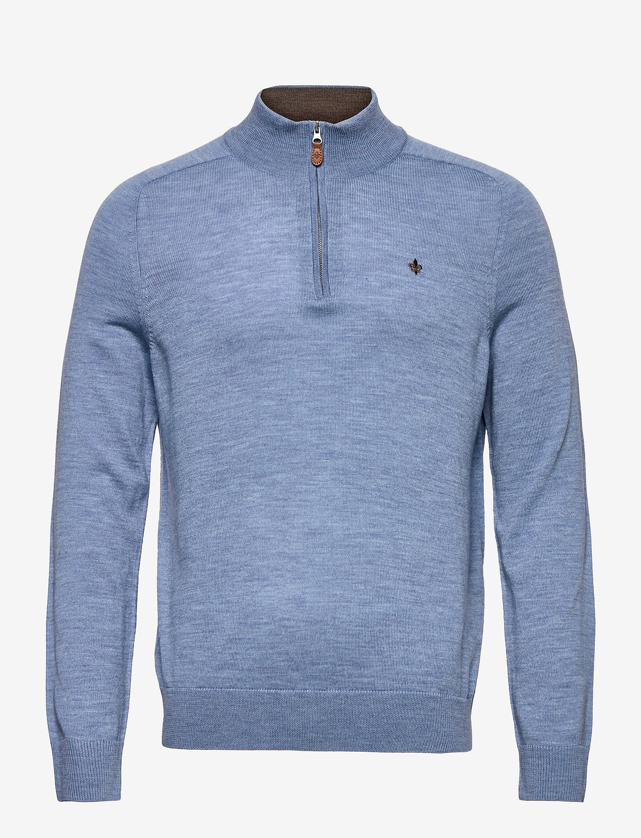 Merino John Zip - LIGHT BLUE
