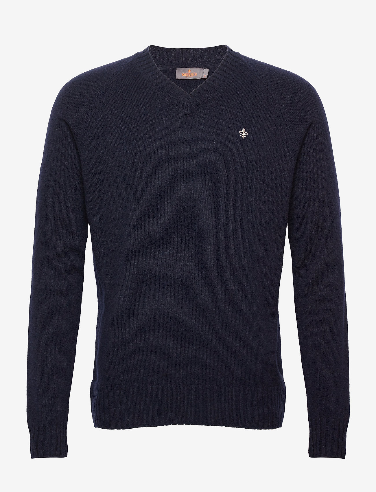 Morris - Lambswool Vneck - navy - 0
