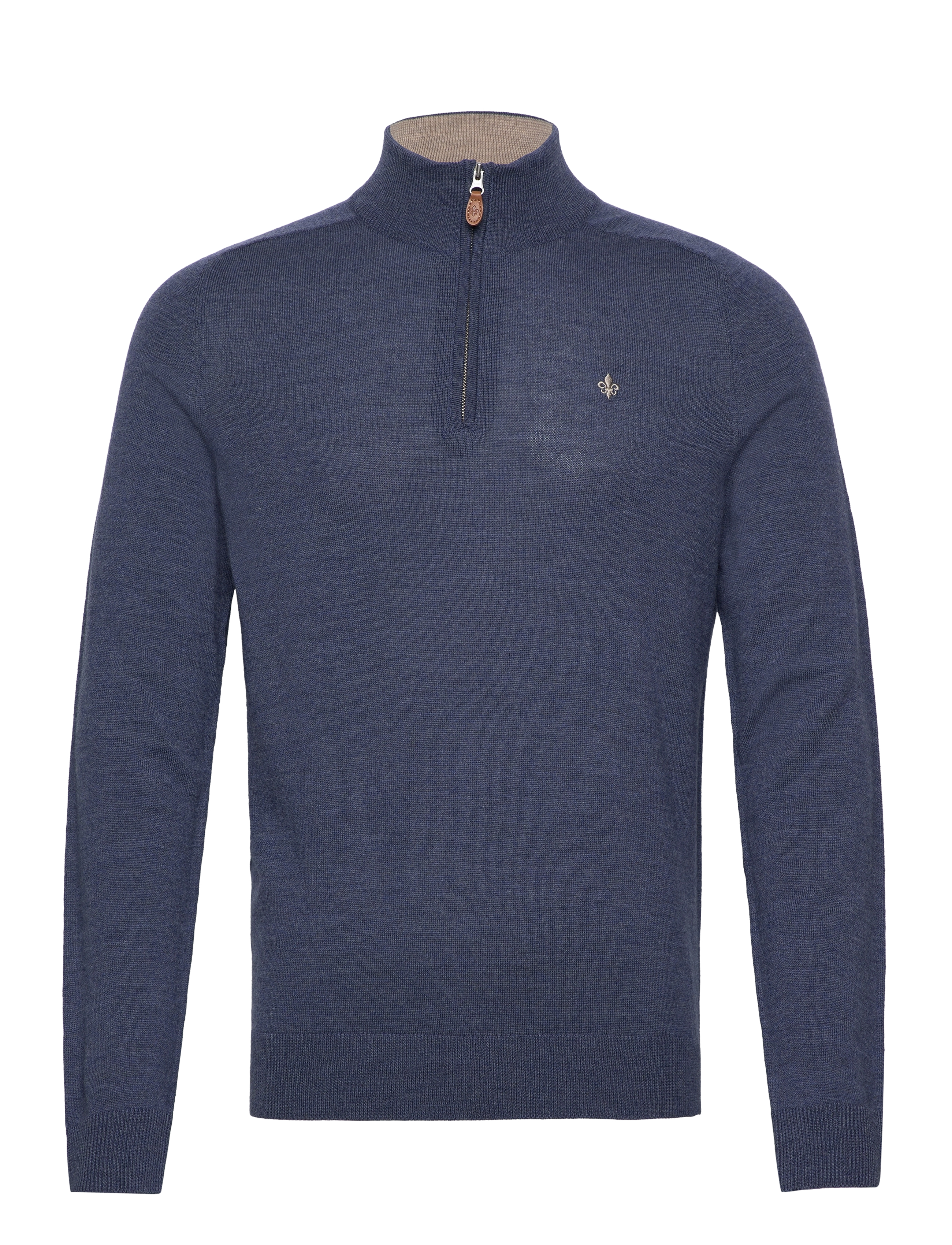 Morris Merino John Zip - Tøj - BLUE / blue