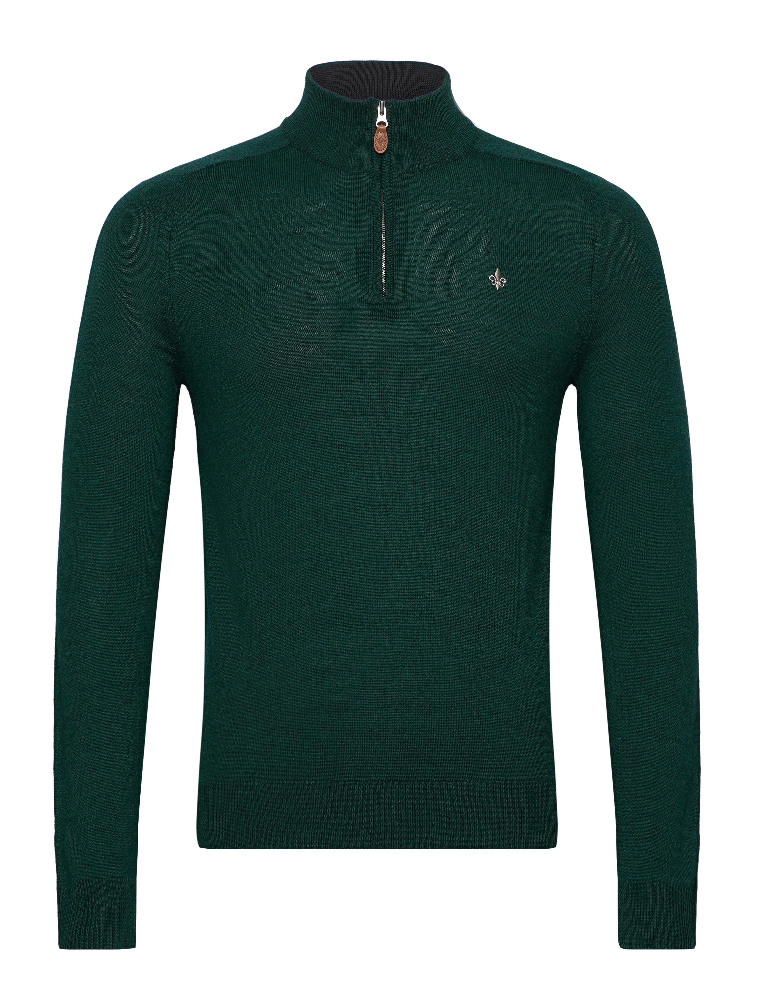 Merino John Zip - GREEN
