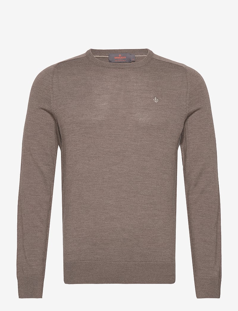 Morris - Merino Oneck - rundhalsad - brown - 0