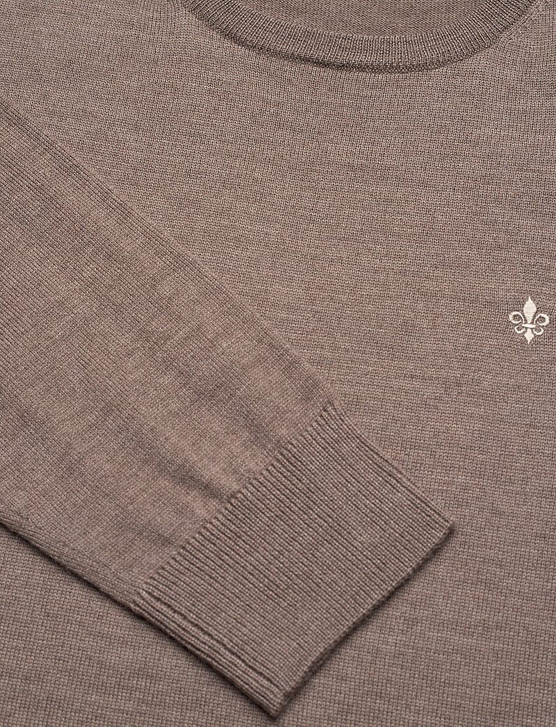 Morris - Merino Oneck - rundhalsad - brown - 2