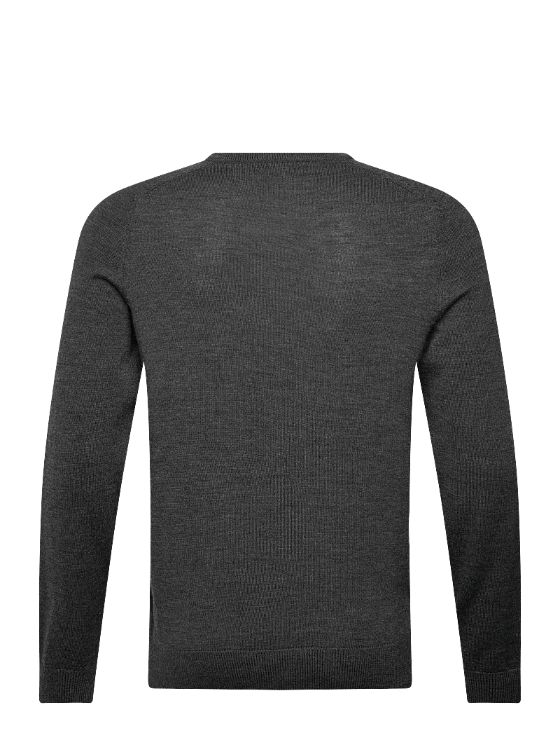 Morris - Merino Oneck - rund hals - grey - 1