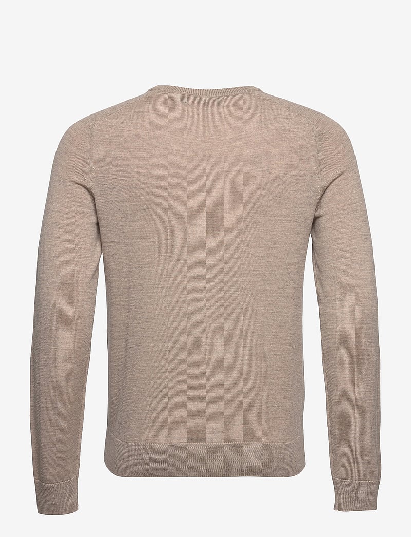 Morris - Merino Oneck - rundhals - khaki - 1