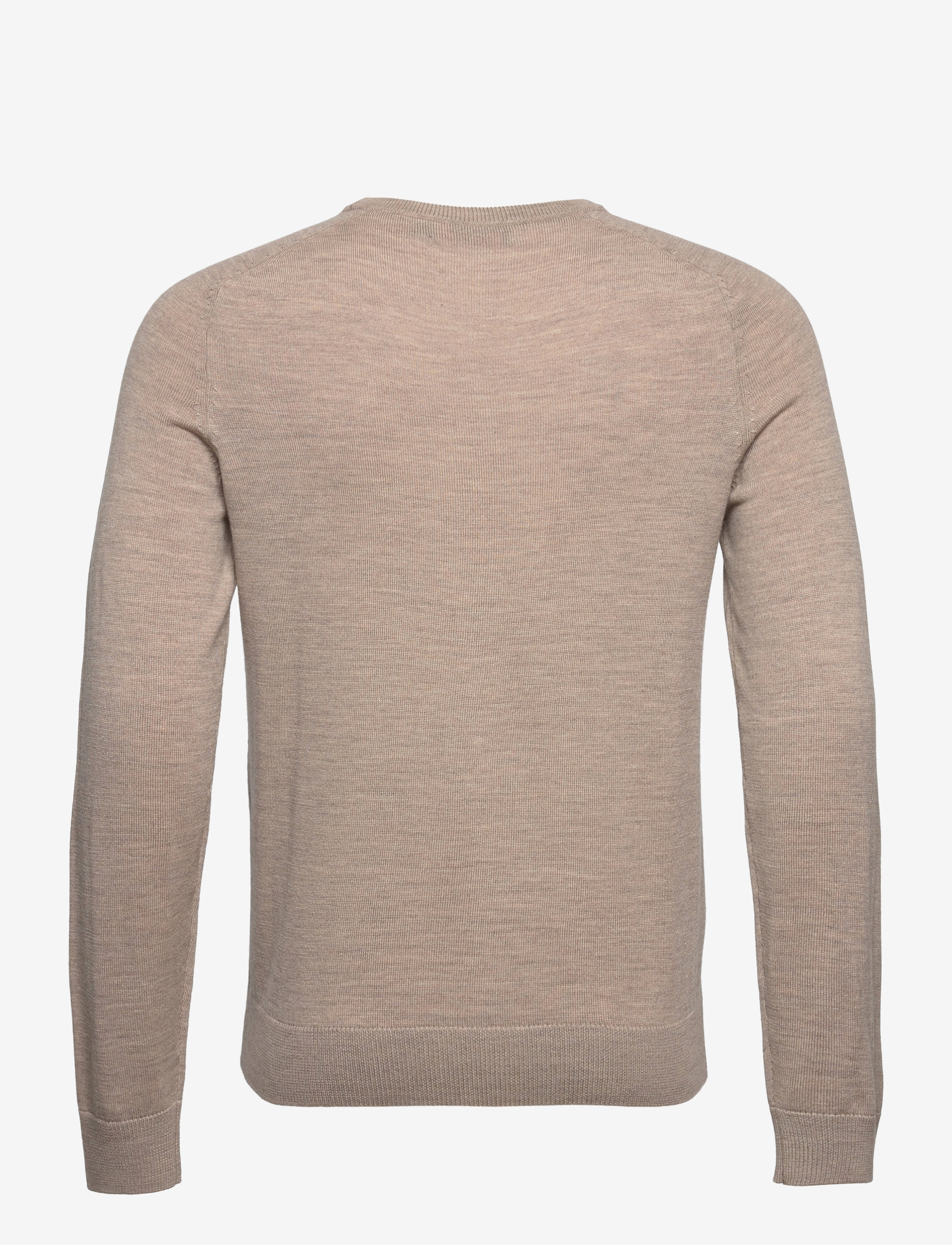 Morris - Merino Oneck - rundhalsad - khaki - 1