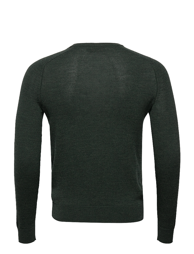 Morris - Merino Oneck - rundhalsad - olive - 1