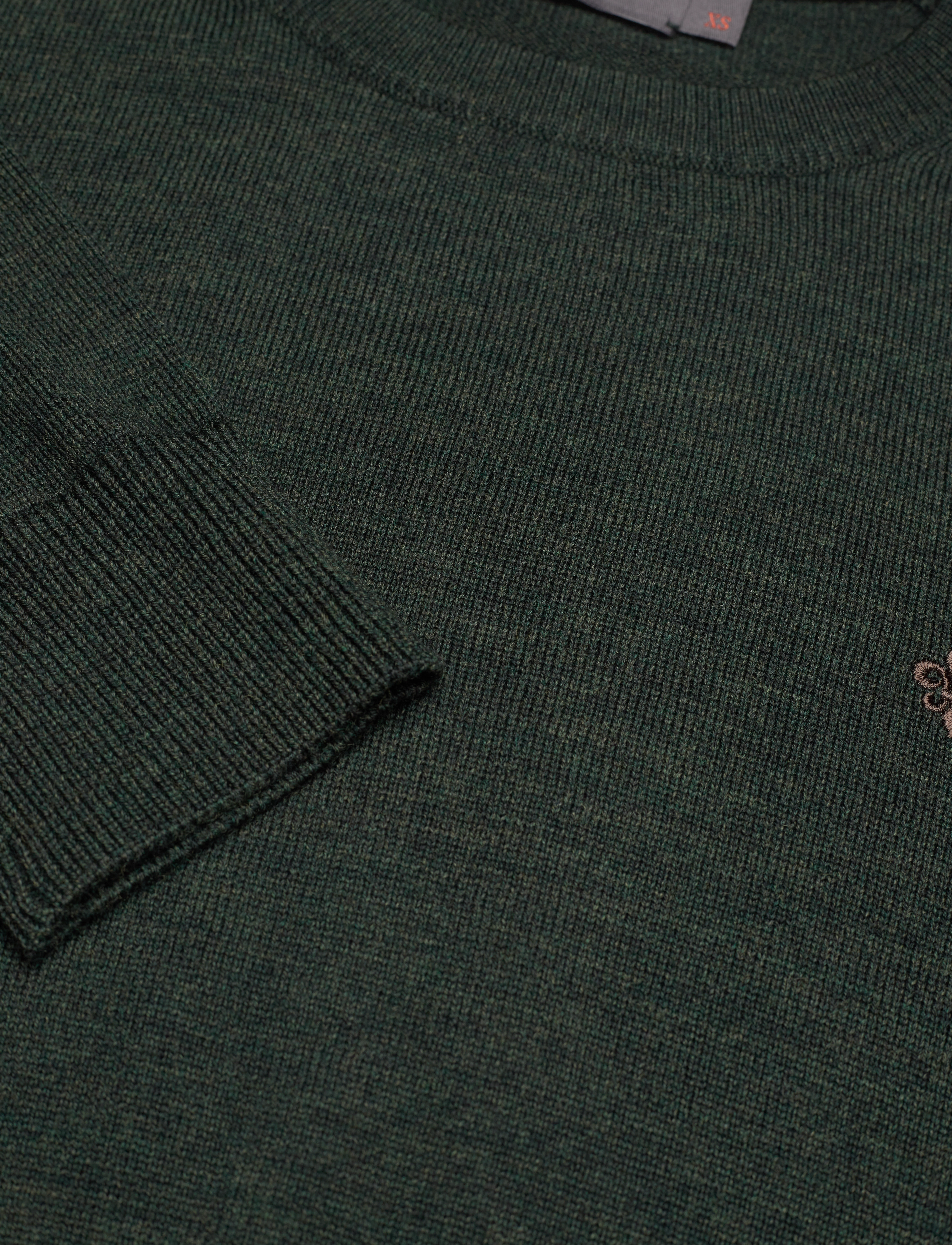 Morris - Merino Oneck - megztiniai su apvalia apykakle - olive - 2