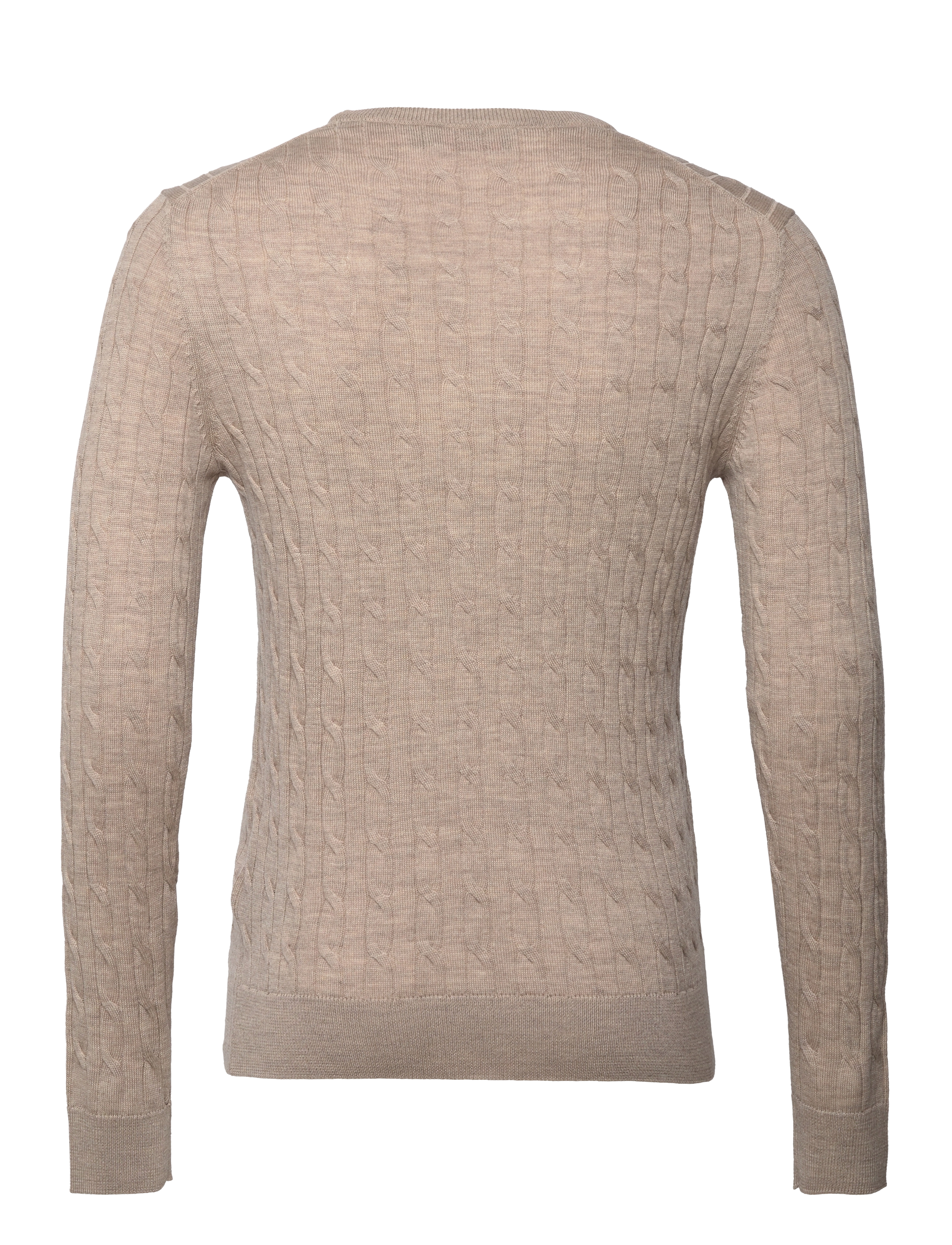 Morris - Merino Cable Oneck - strickmode - khaki - 1