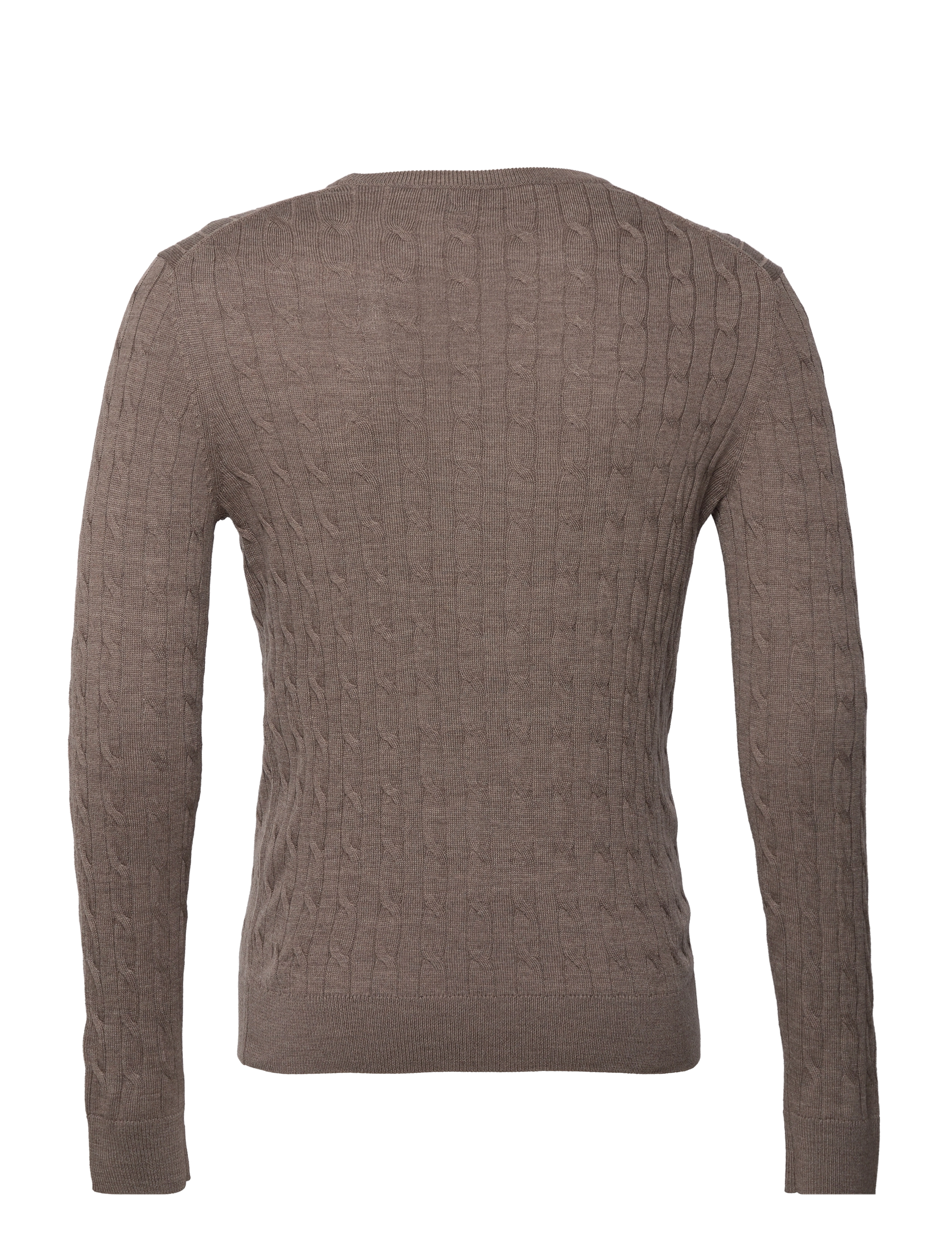 Morris - Merino Cable Oneck - tavalised kudumid - light brown - 1