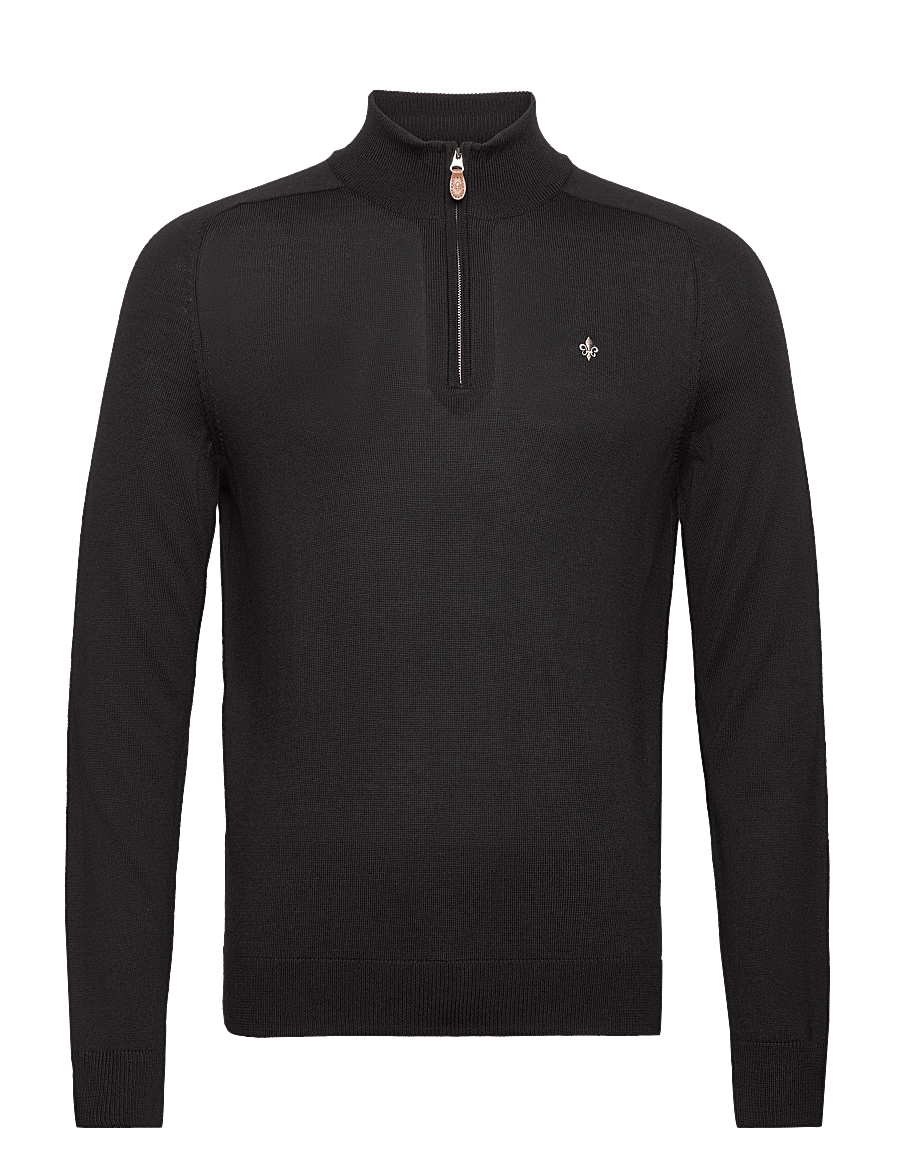 Morris - Merino John Zip - half zip-tröjor - black - 0