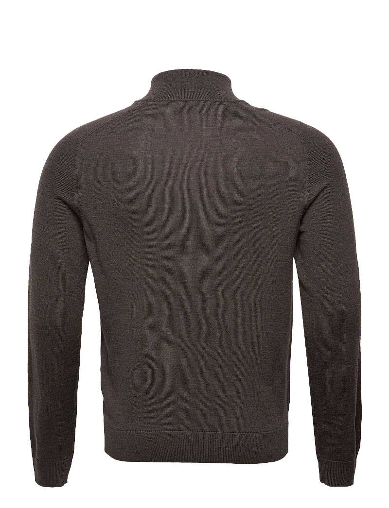 Morris - Merino John Zip - half zip - brown - 1