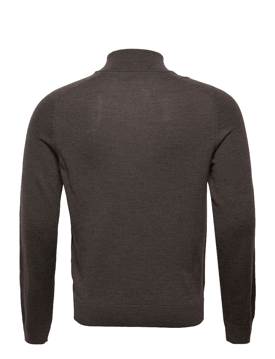 Morris - Merino John Zip - džemperiai su trumpu užtrauktuku - brown - 1