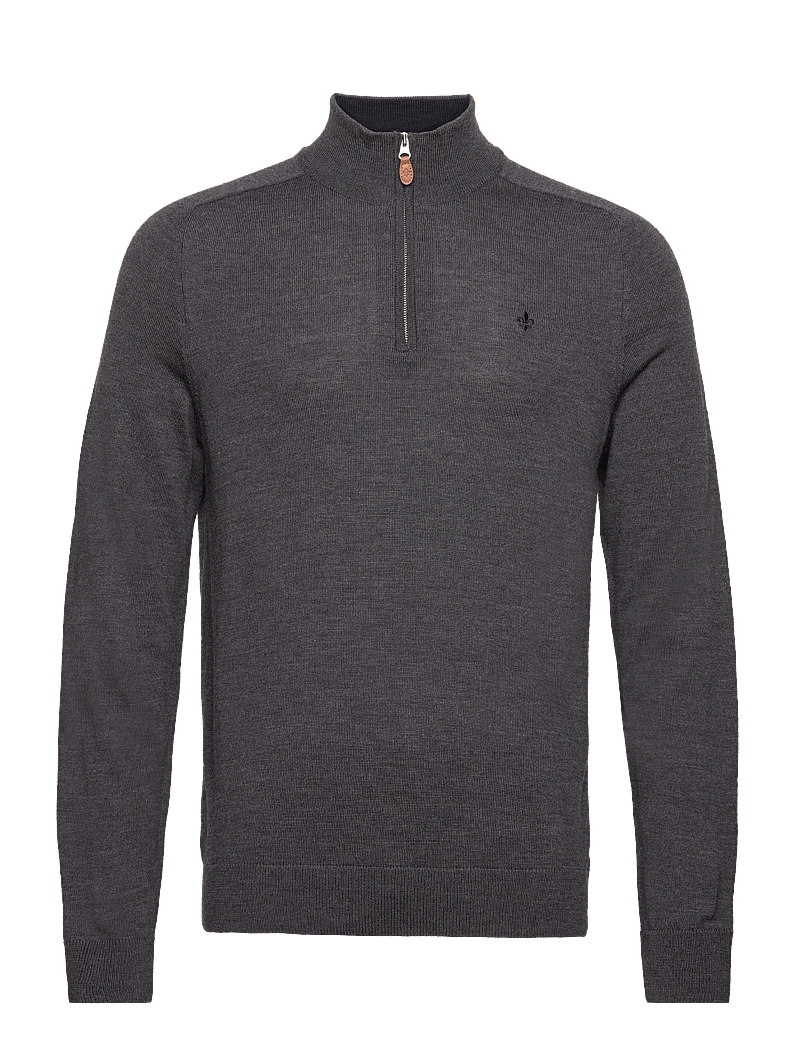 Morris - Merino John Zip - half zip - grey - 0