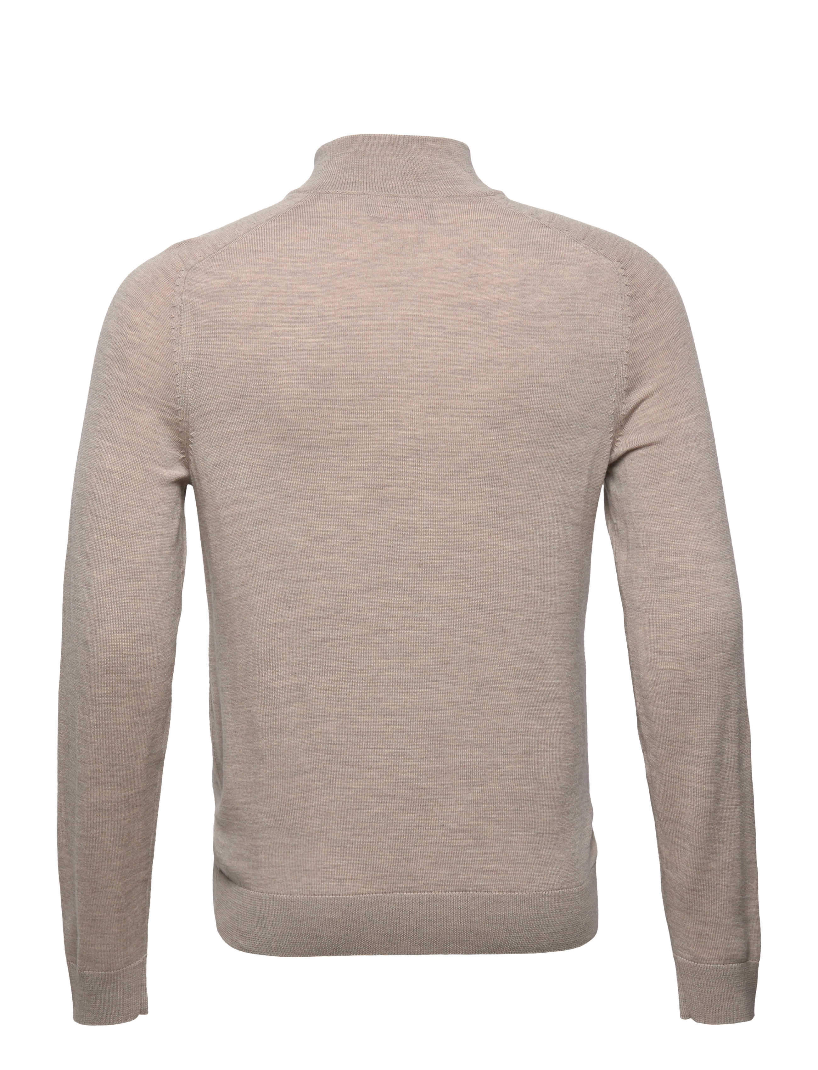 Morris - Merino John Zip - half zip strik - khaki - 1