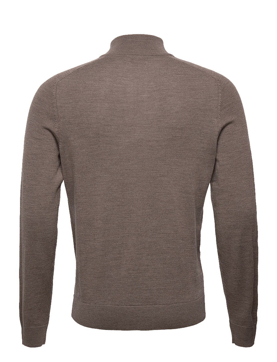Morris - Merino John Zip - tõmblukk-kaelusega džemprid - light brown - 1