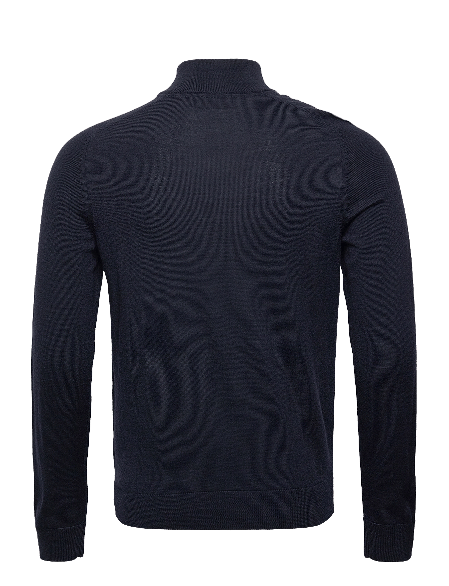 Morris - Merino John Zip - puolivetoketjulliset neuleet - navy - 1