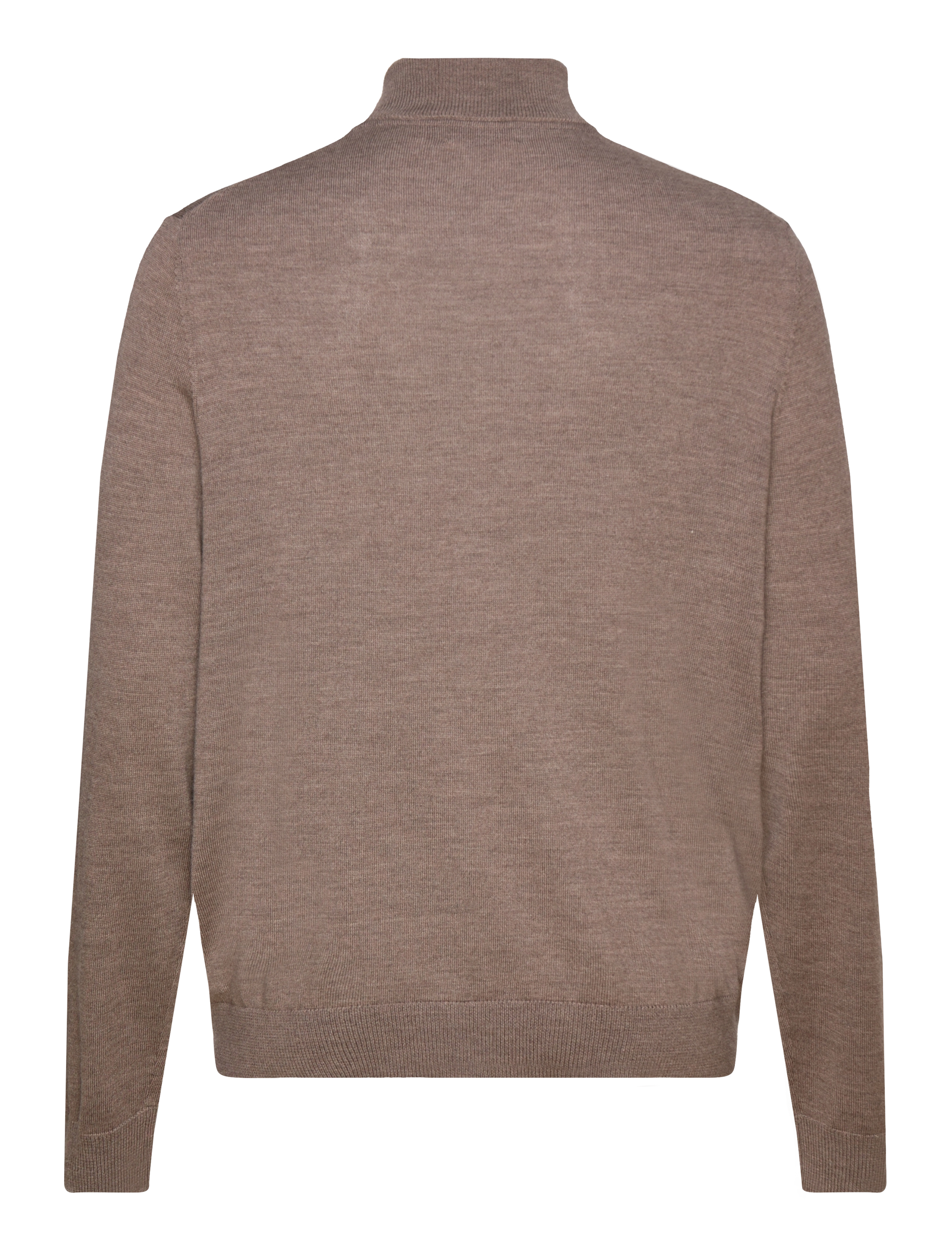 Morris - Merino Zip Cardigan - full zip tröjor - brown - 1