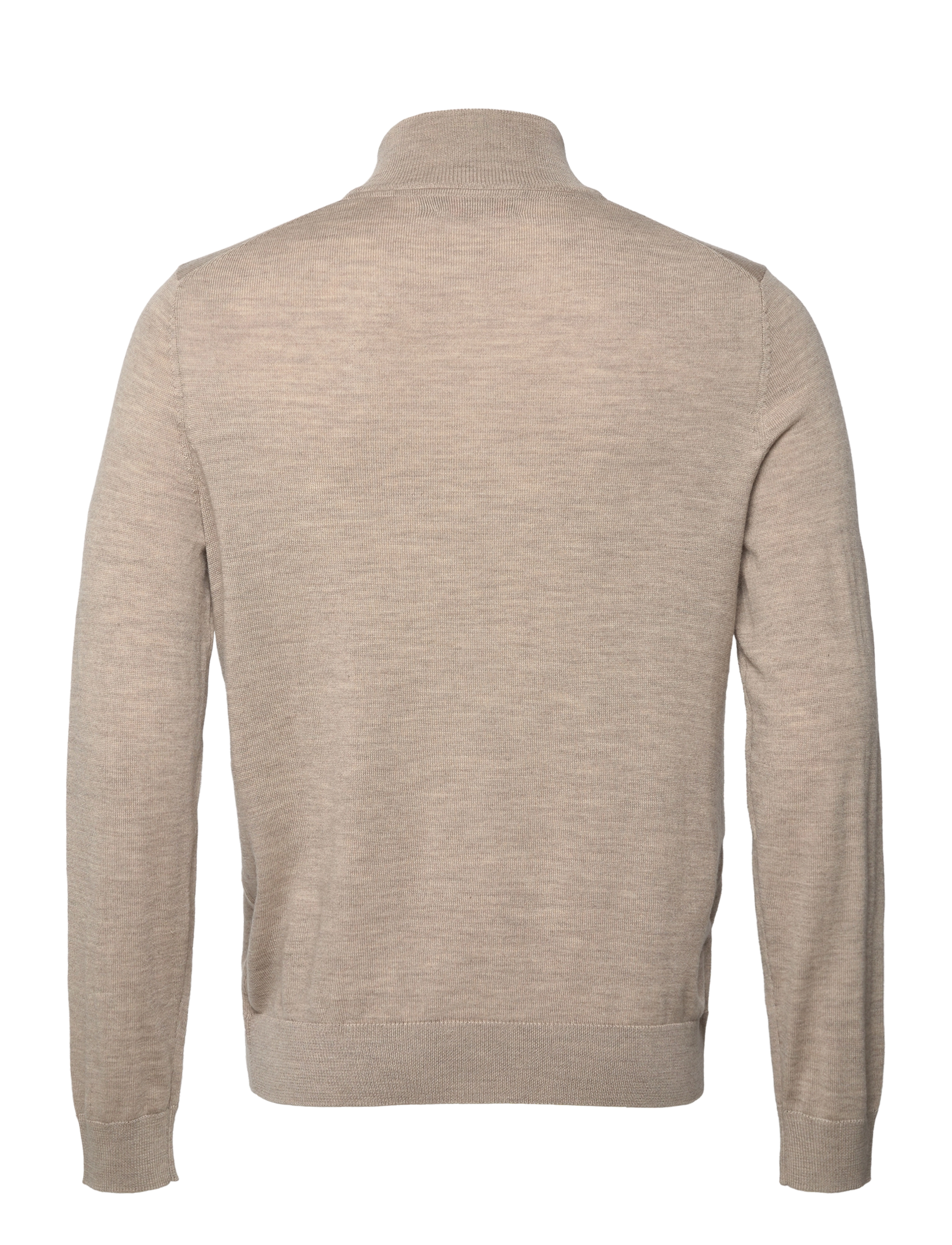 Morris - Merino Zip Cardigan - full zip jumpers - khaki - 1
