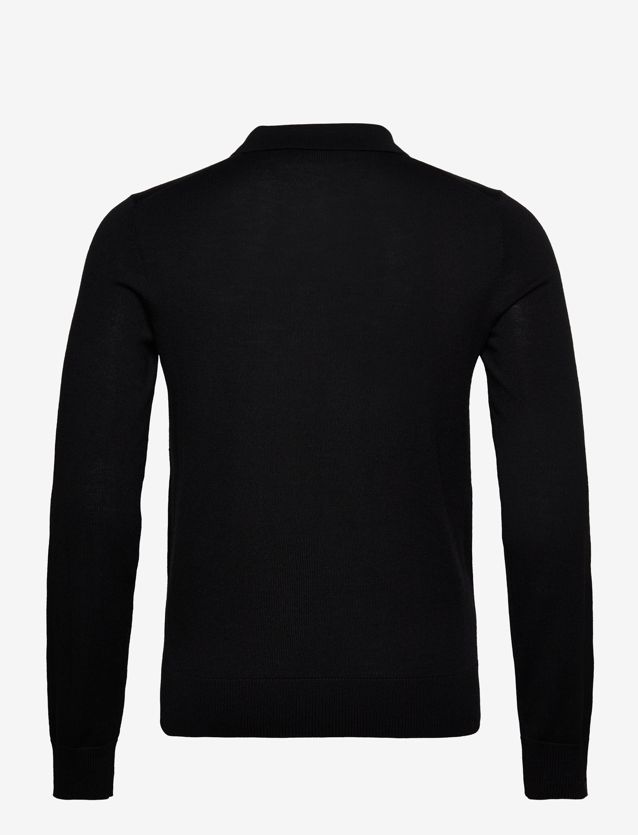 Morris - Merino Polo Knit - black - 1