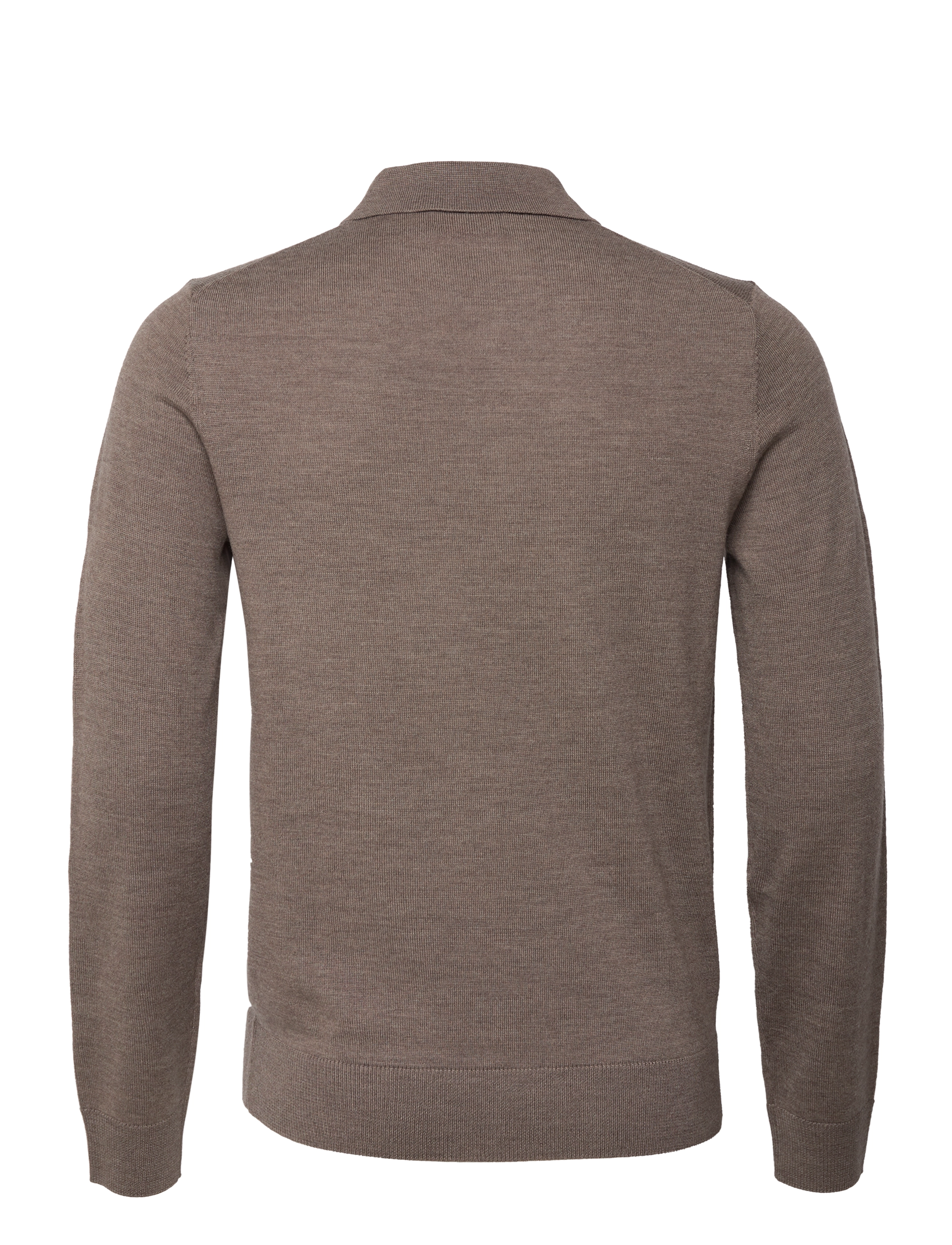 Morris - Merino Polo Knit - brown - 1