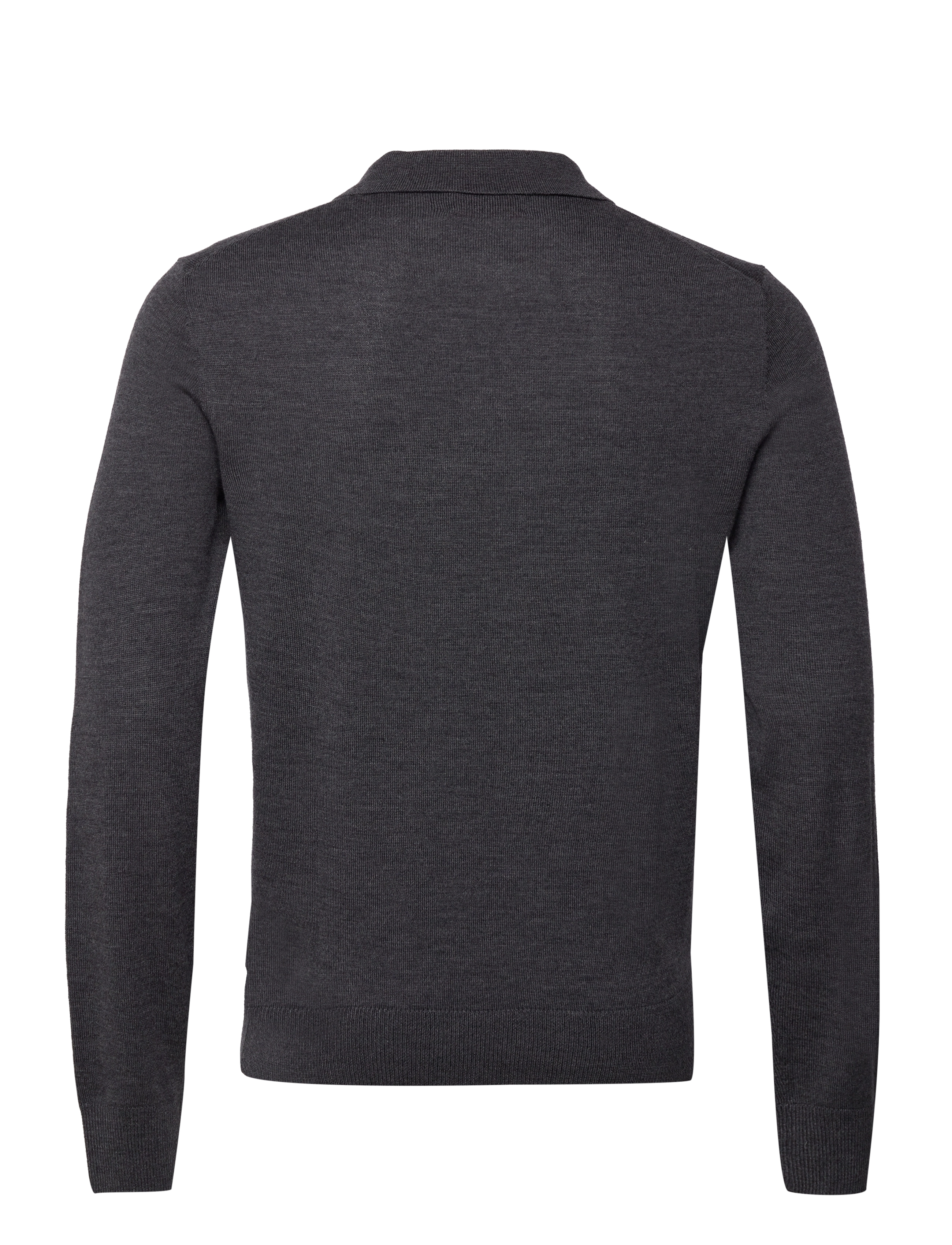 Morris - Merino Polo Knit - grey - 1