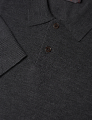 Morris - Merino Polo Knit - dzianinowe bluzki polo - grey - 2