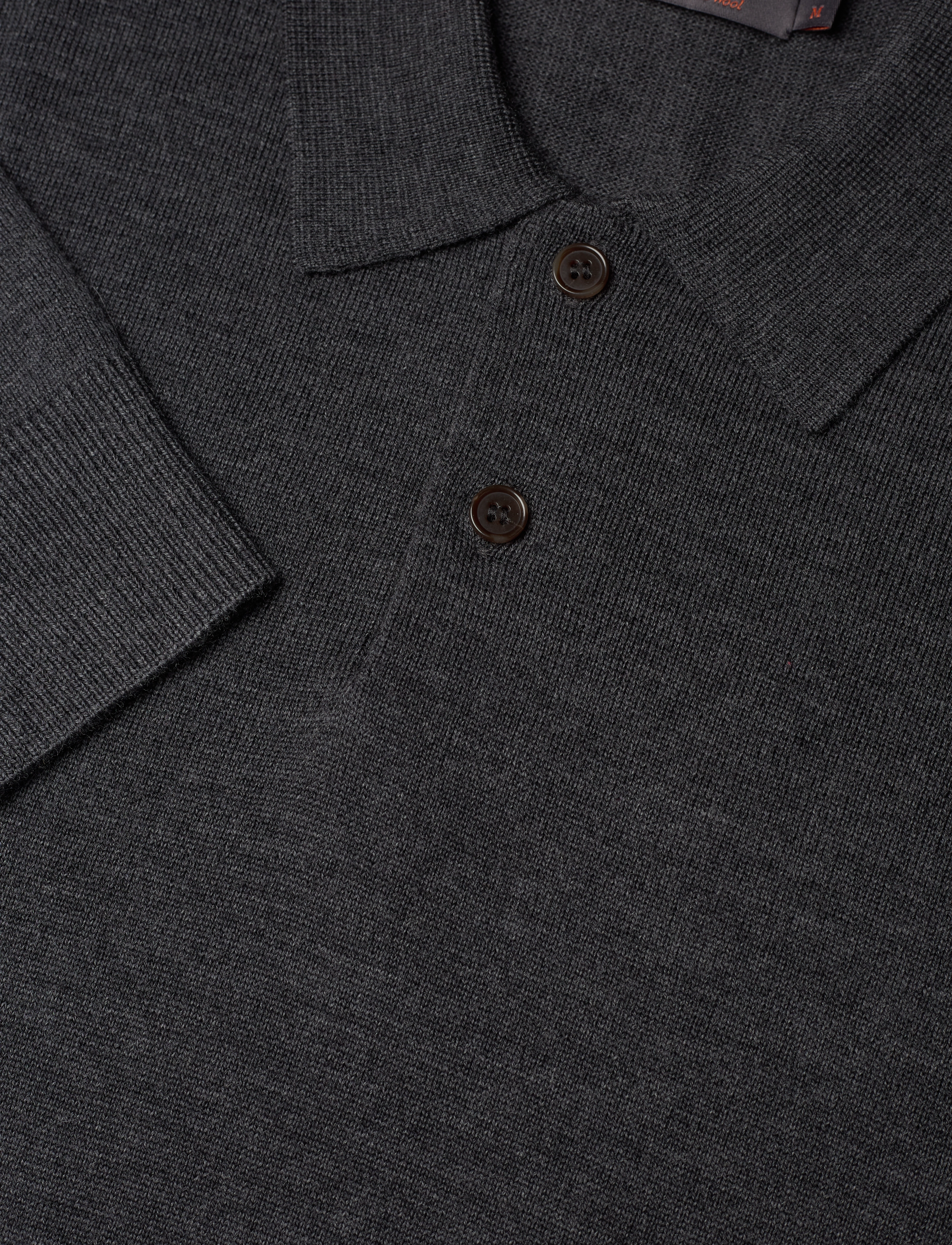 Morris - Merino Polo Knit - grey - 2