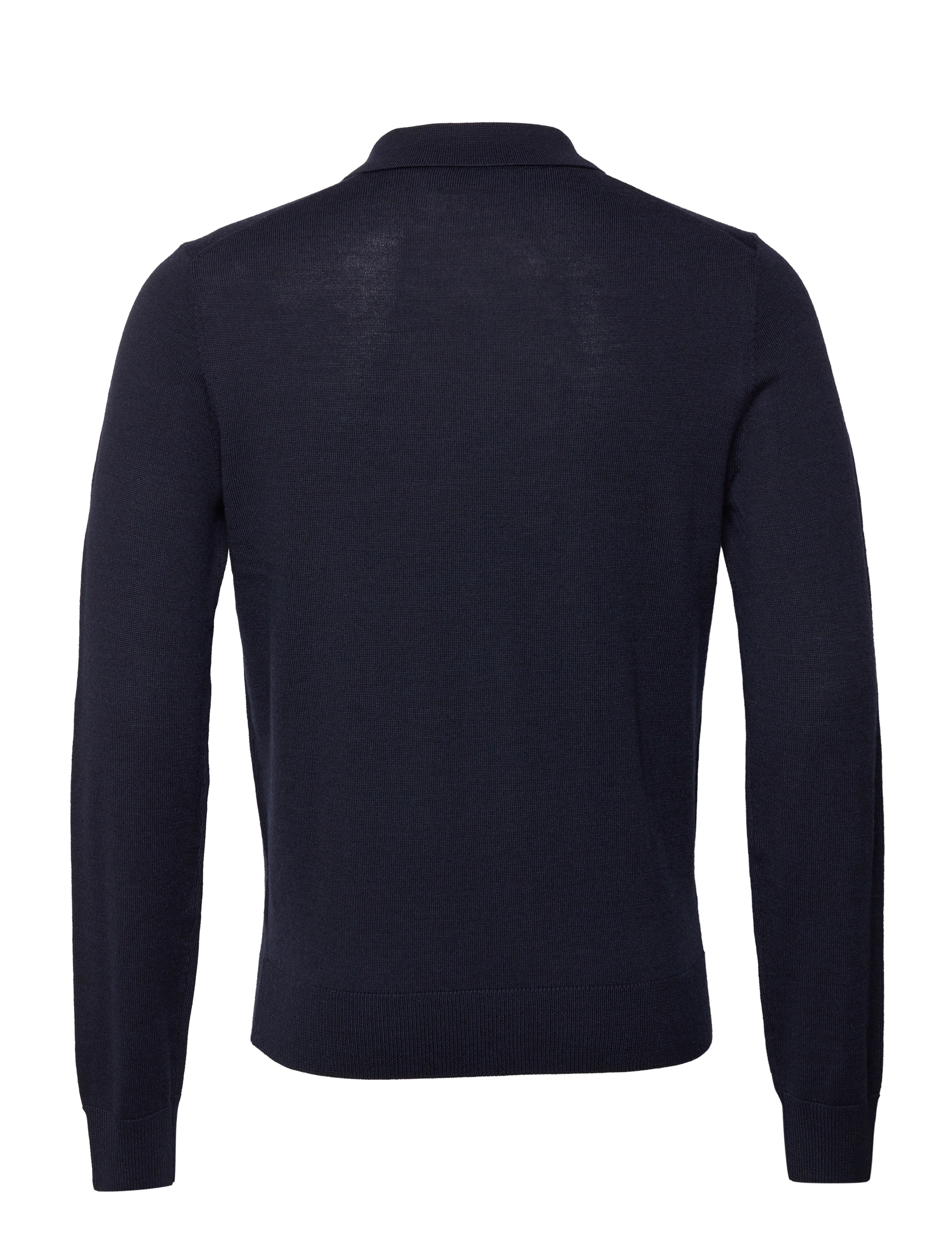 Morris - Merino Polo Knit - navy - 1