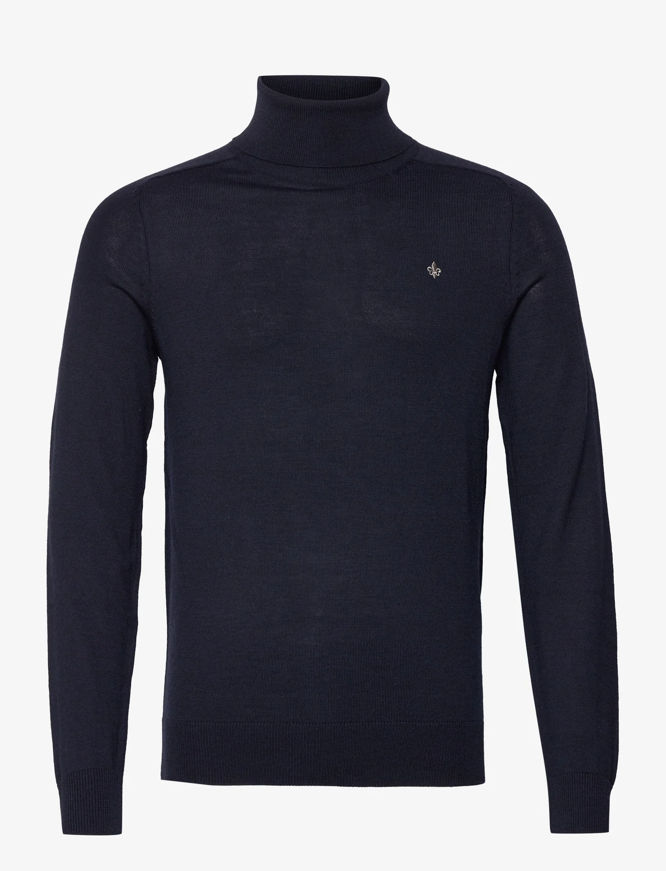 Morris - Merino  Roller Neck - basic knitwear - navy - 0