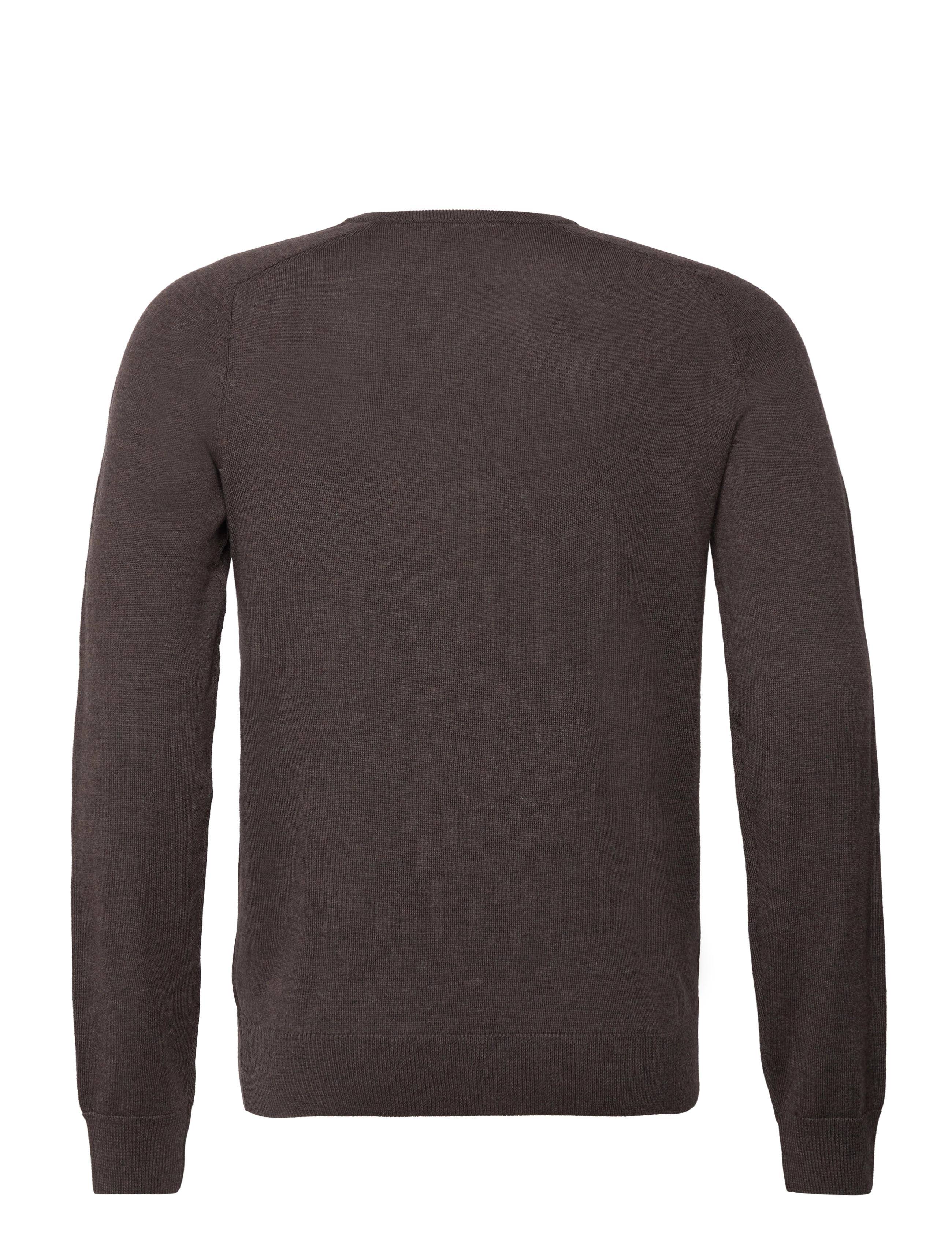 Morris - Merino Vneck - knitwear - brown - 1