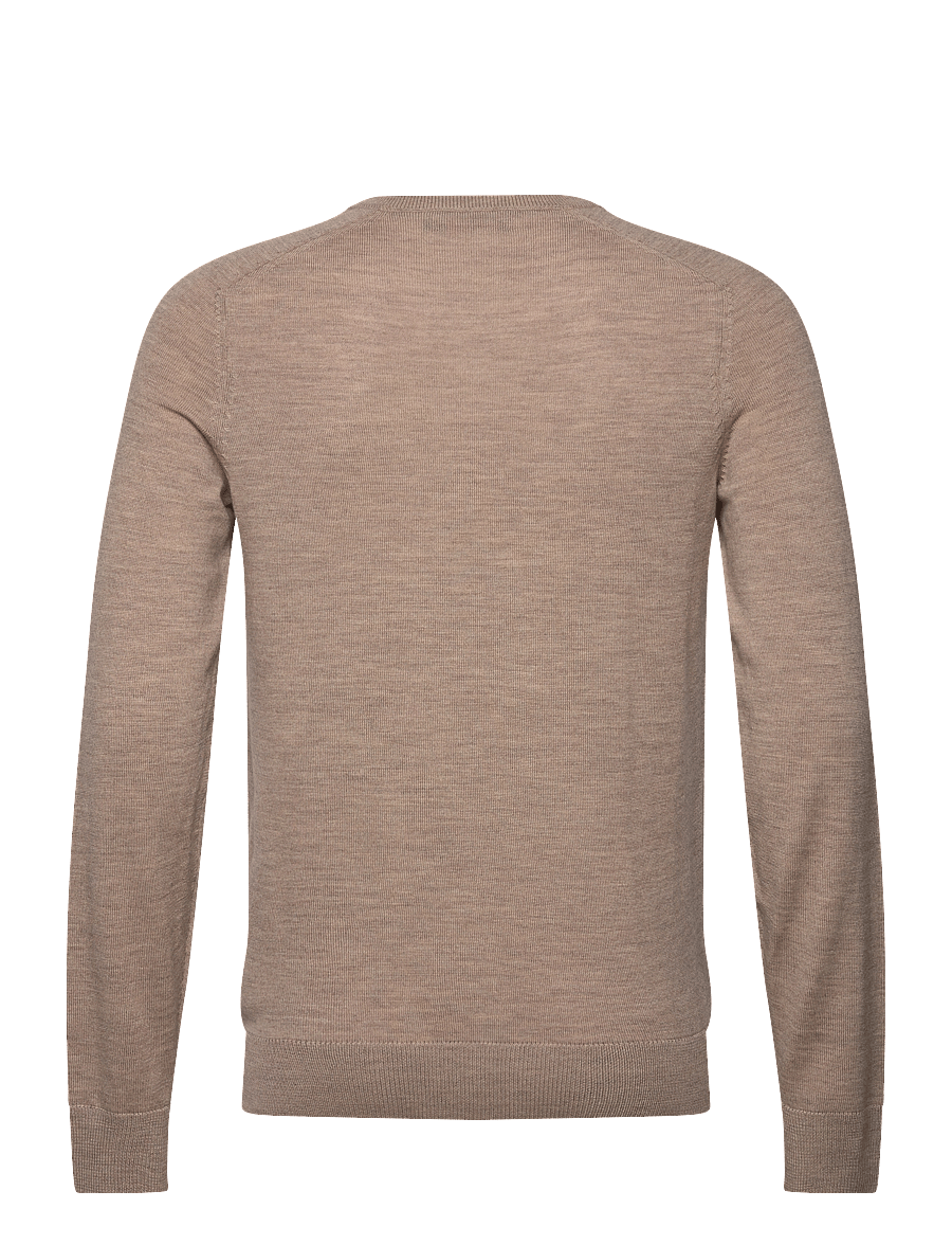 Morris - Merino Vneck - v-kaelusega - khaki - 1