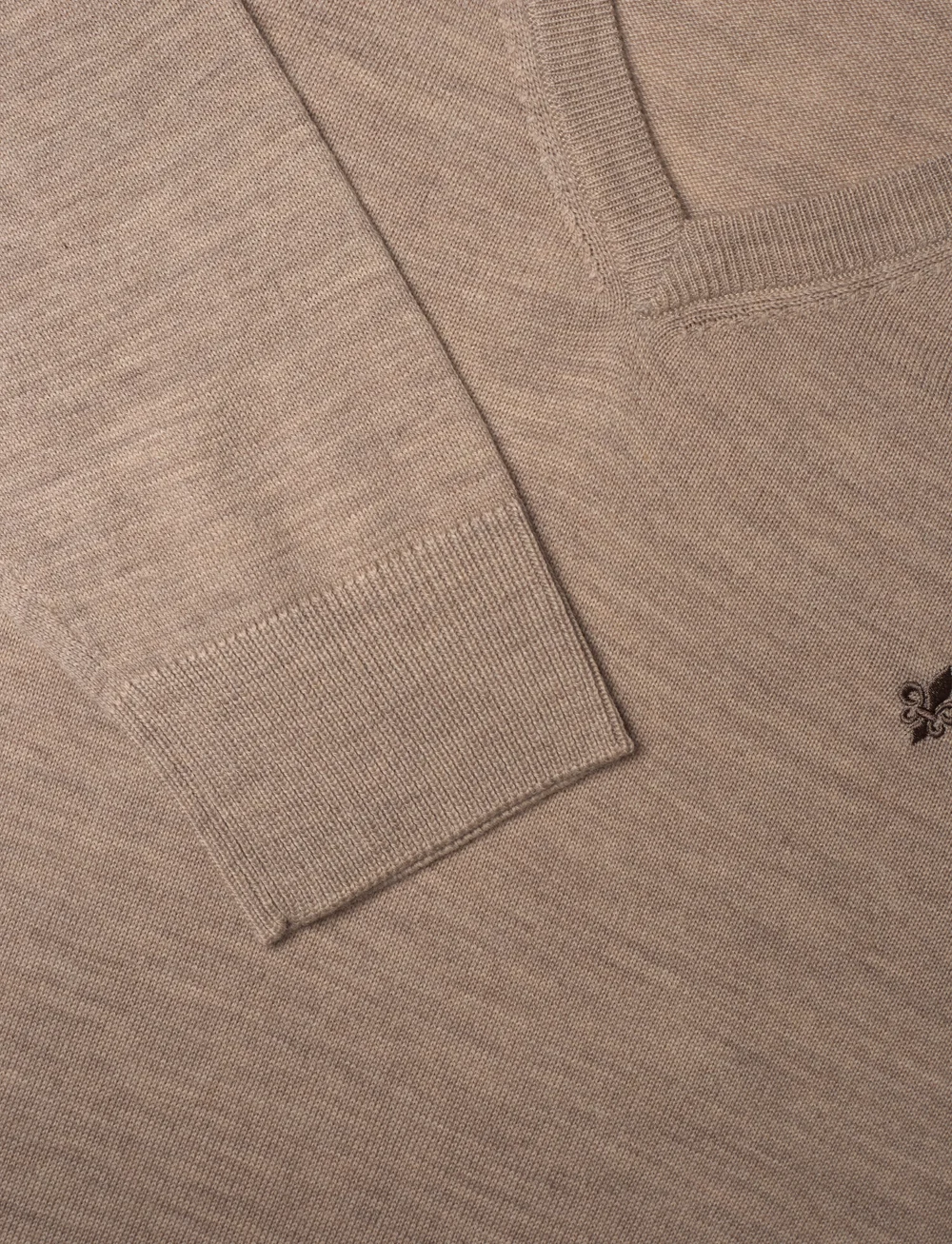 Morris - Merino Vneck - v-ringat - khaki - 2