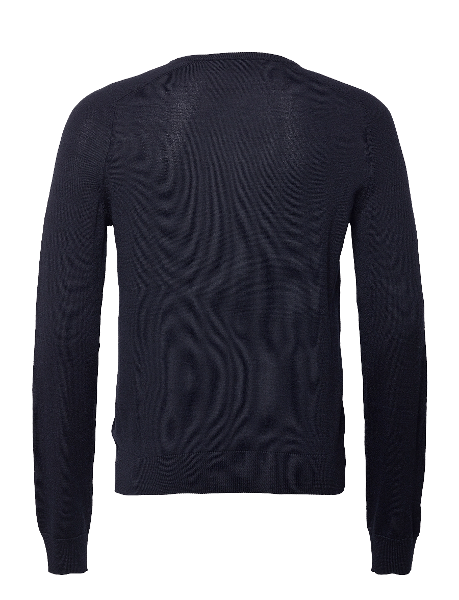 Morris - Merino Vneck - v-ausschnitt - navy - 1