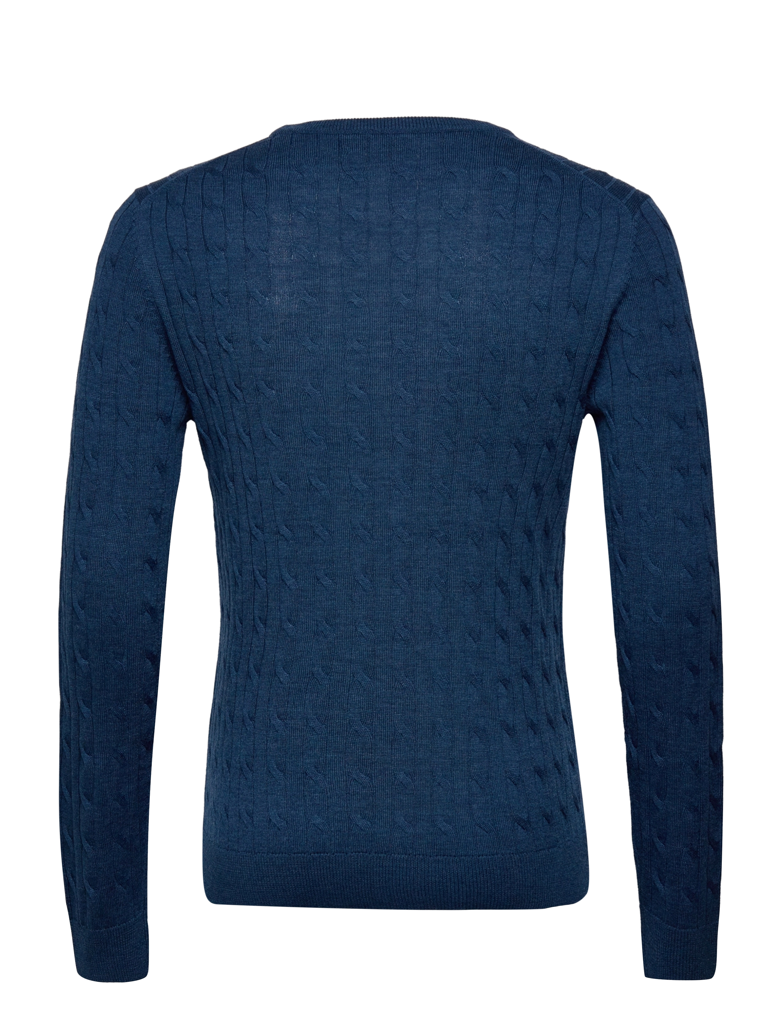 Morris - Merino Cable Oneck - blue - 1