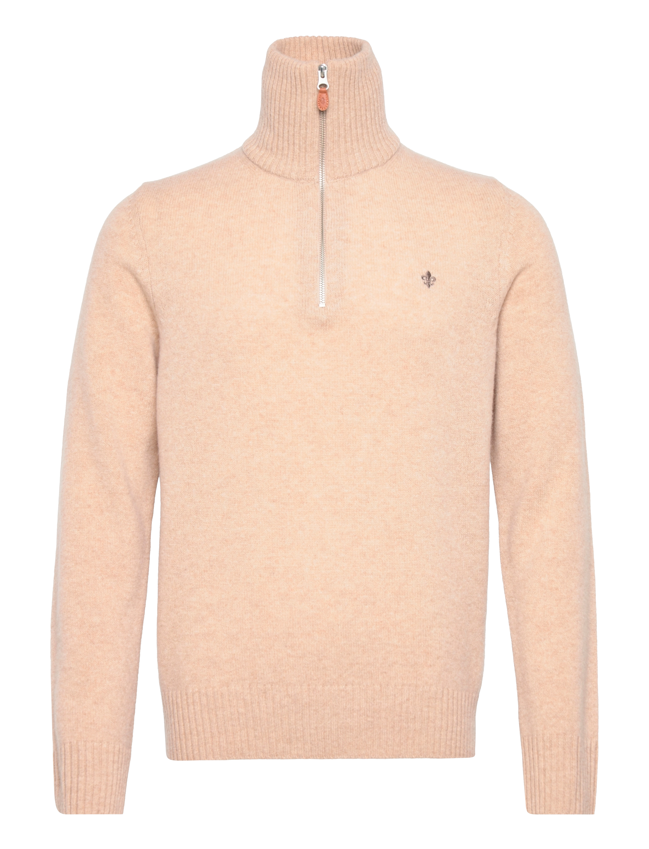 Morris - Kieran Half Zip - khaki - 0