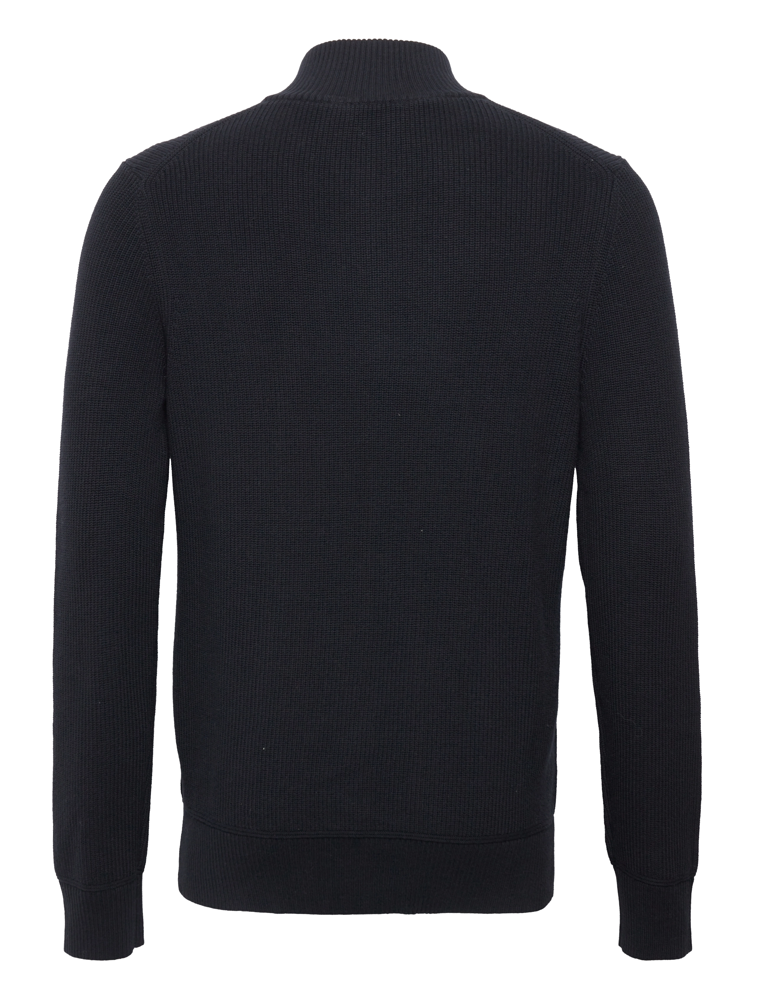 Morris - Bernard Half Zip - half zip jumpers - blue - 1