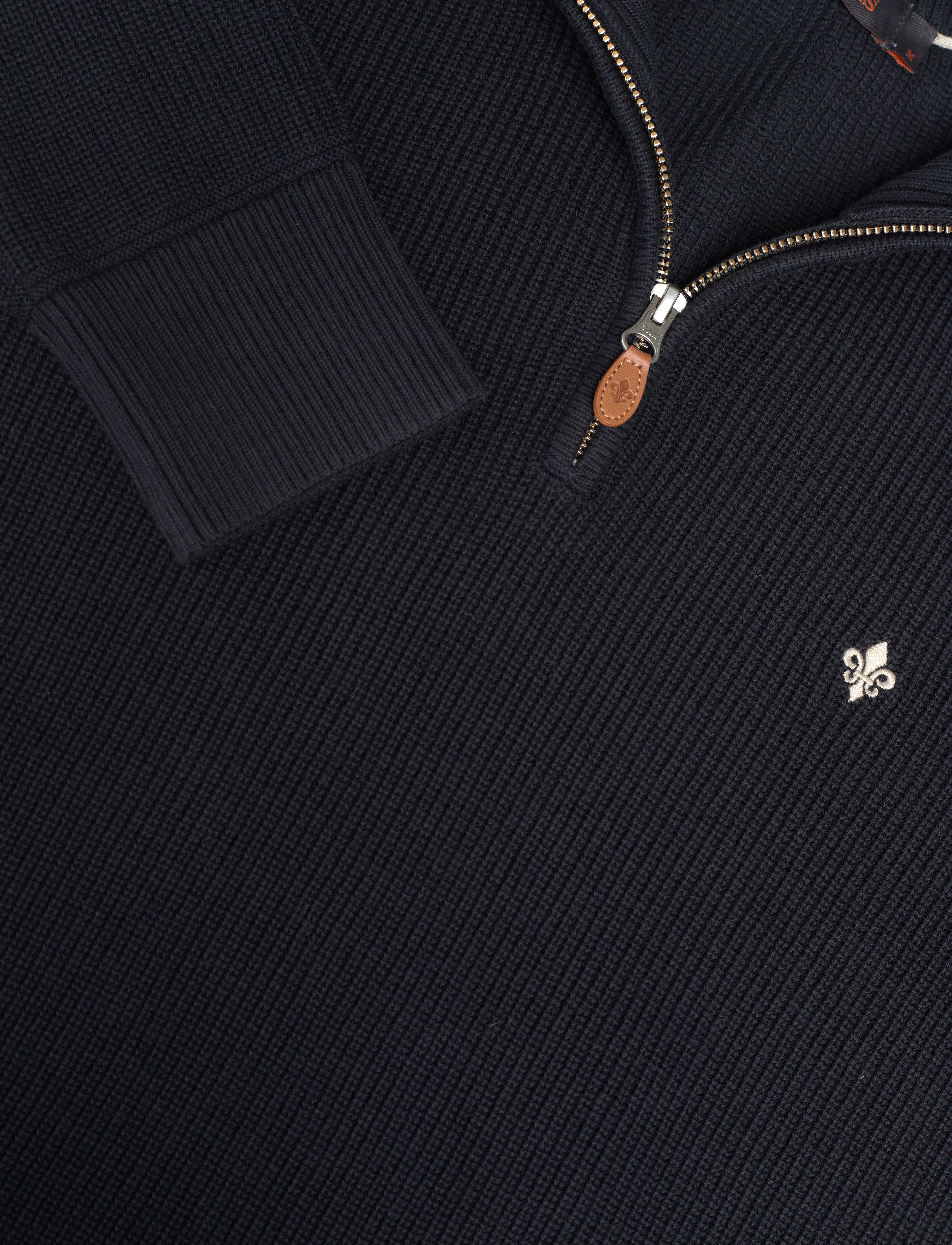 Morris - Bernard Half Zip - half zip jumpers - blue - 2
